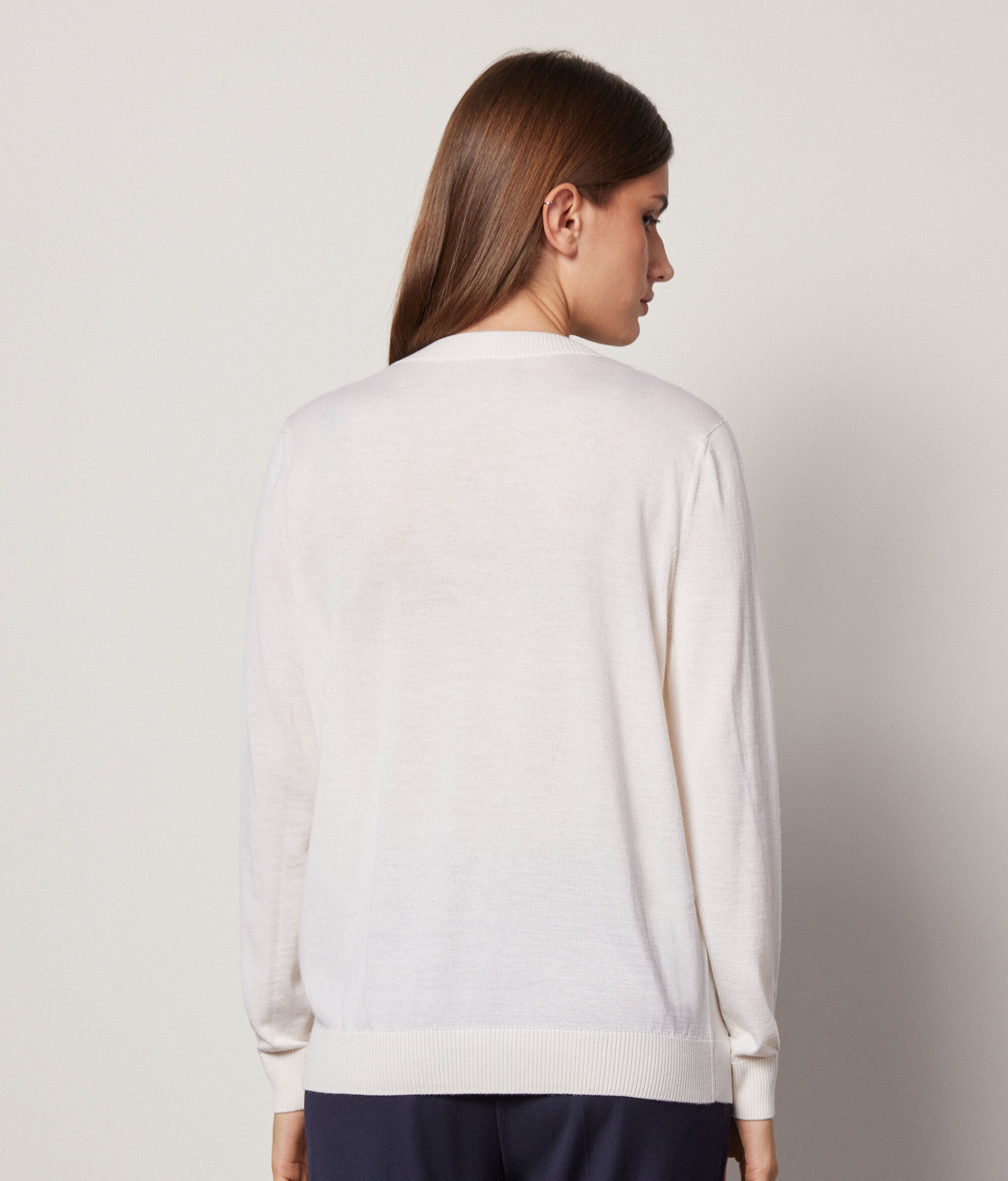 Μπλούζα με Στρογγυλή Λαιμόκοψη από Ultrafine Cashmere