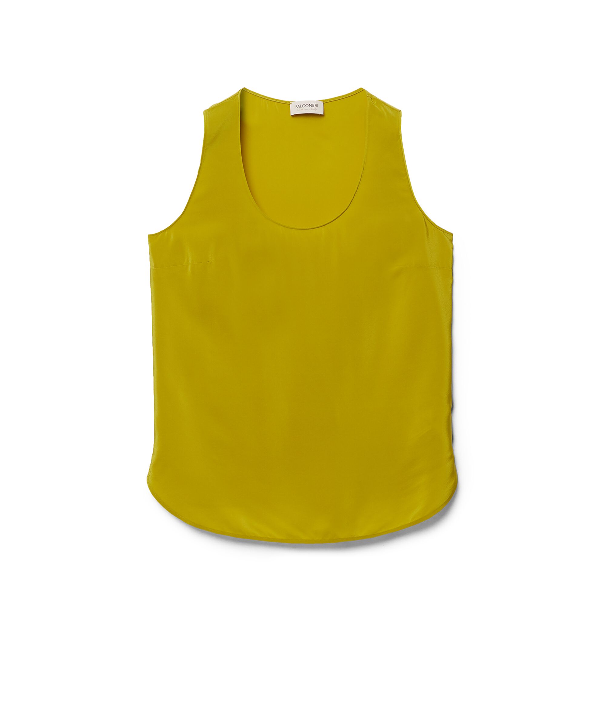 Débardeur avec décolleté en soie