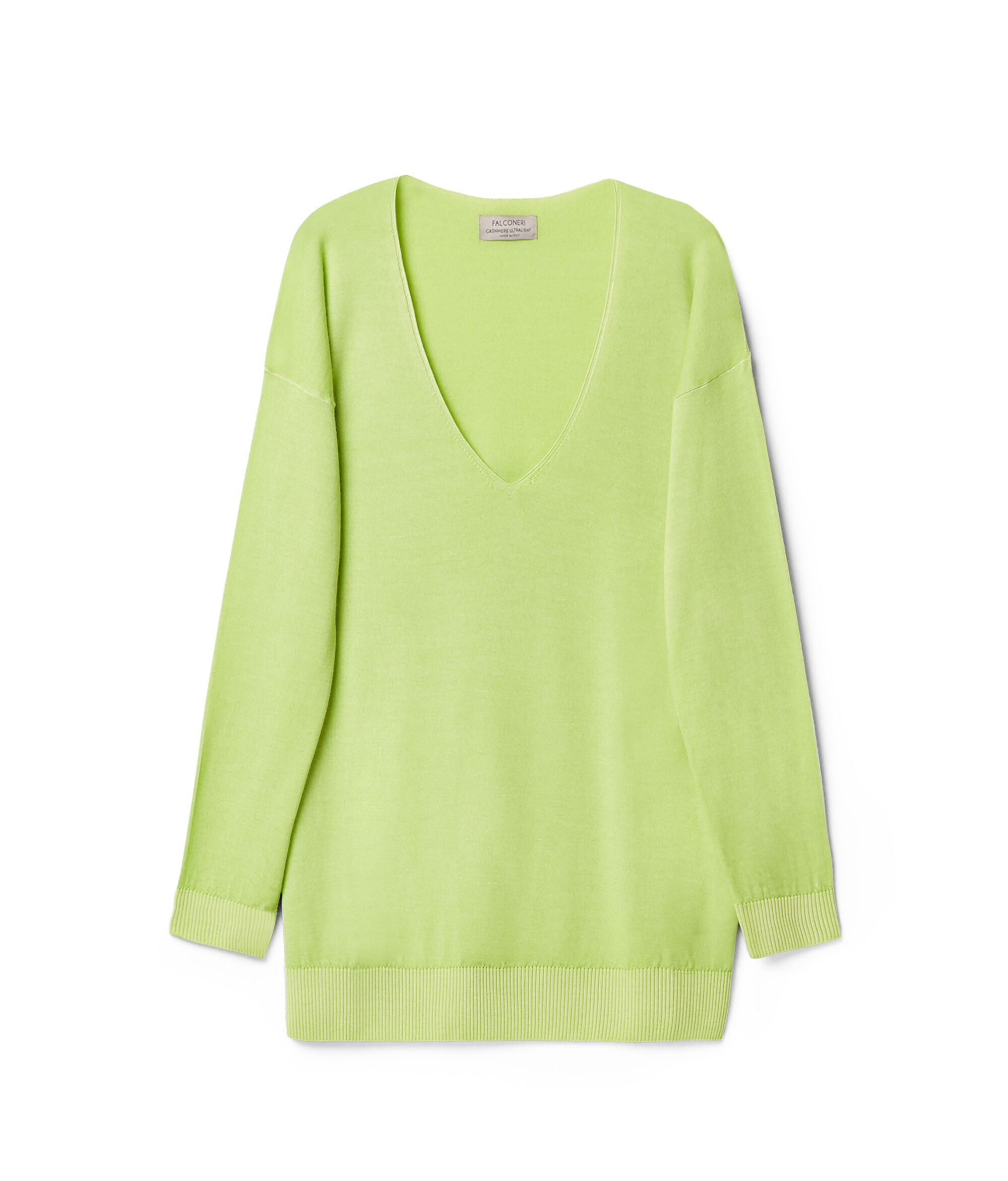 Pull large à col V en Cachemire ultra-fin