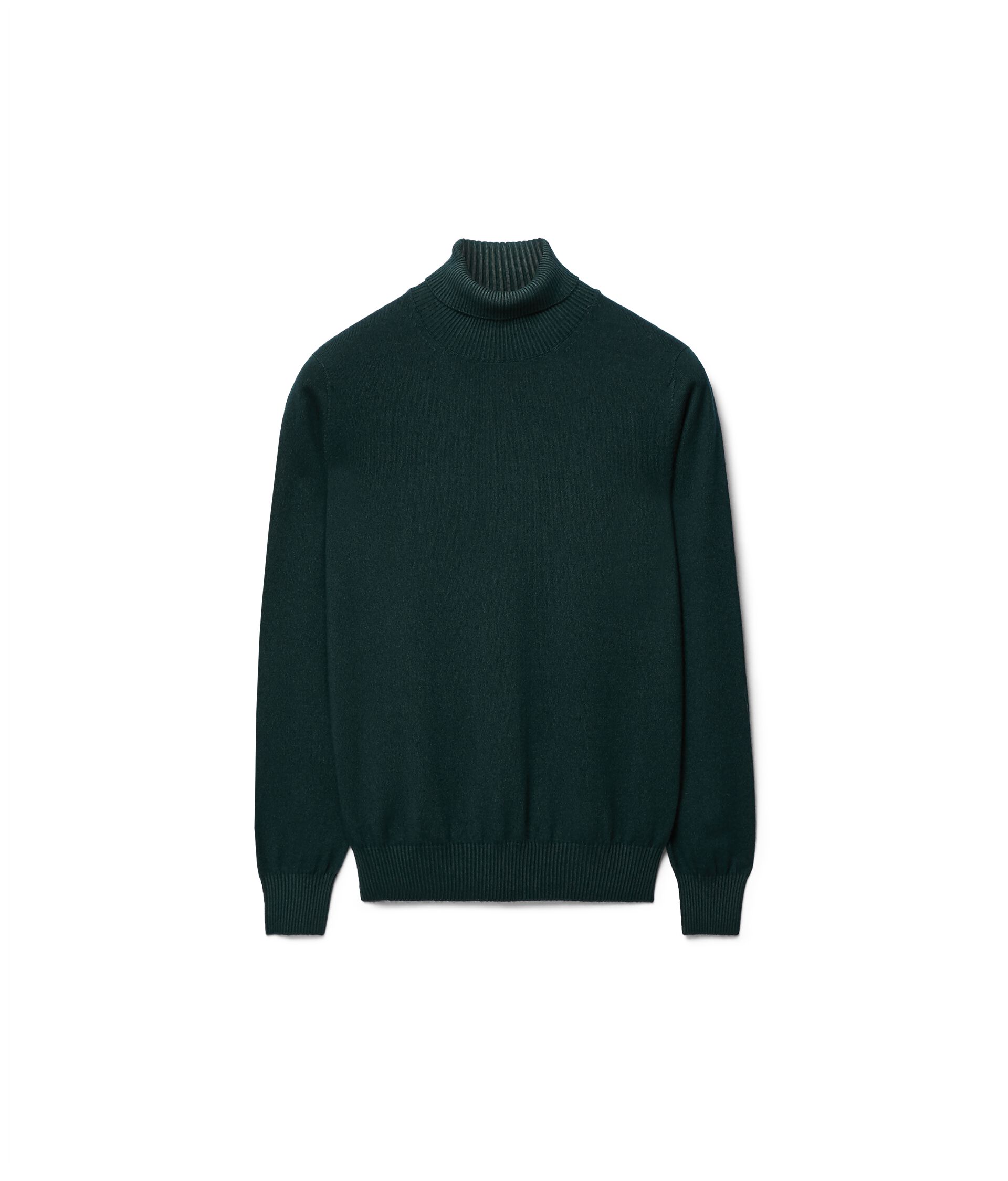 Ultrasoft cashmere ribbed turtleneck sweater