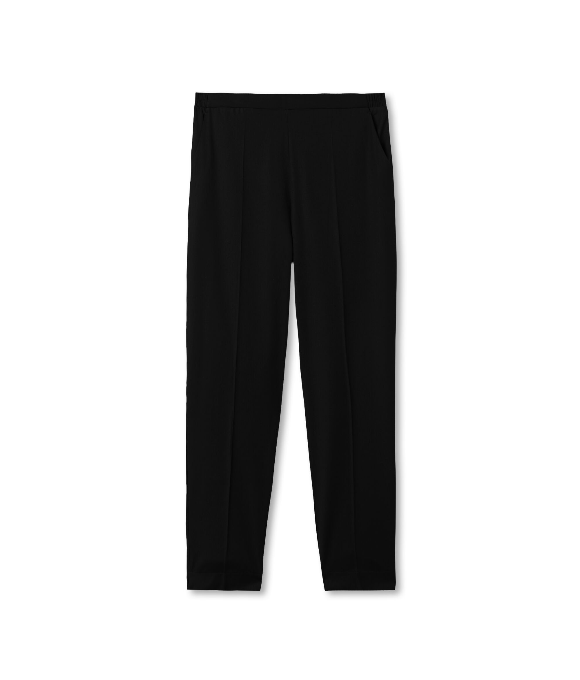 Viscose and Wool Cigarette Trousers