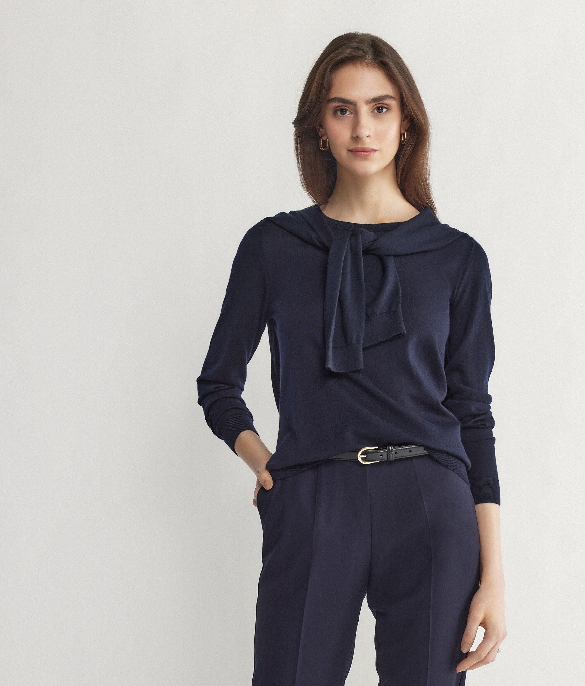 Maglia Girocollo in Cashmere Ultrafine