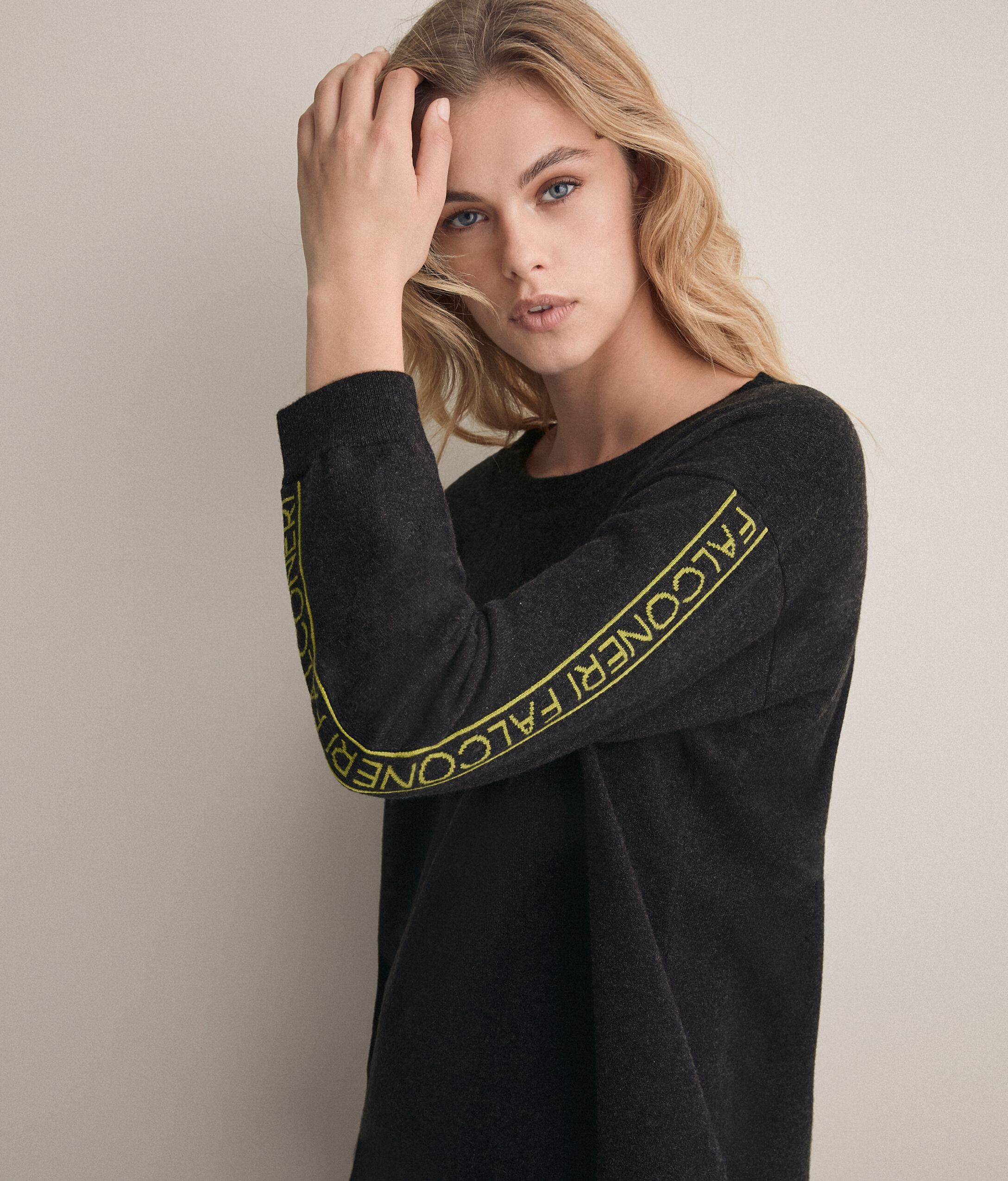 Felpa in Cashmere Logata Falconeri