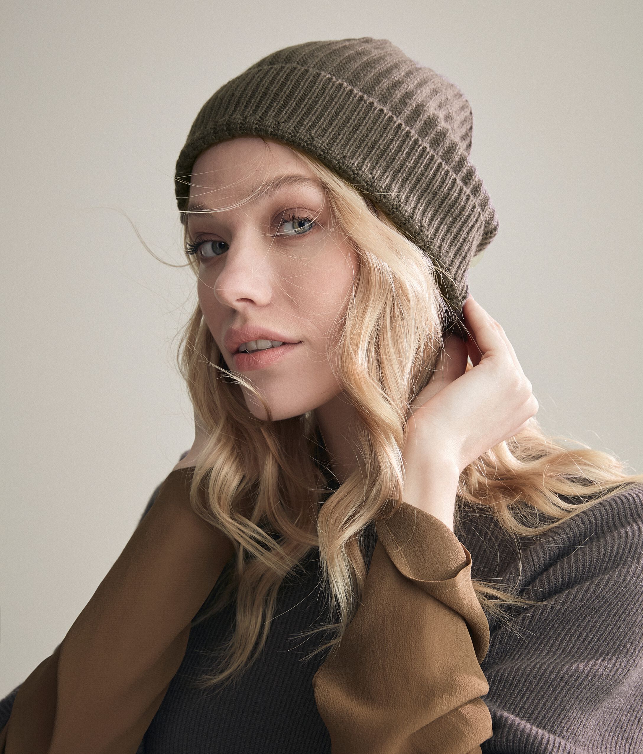 Bonnet Cachemire Côtelé