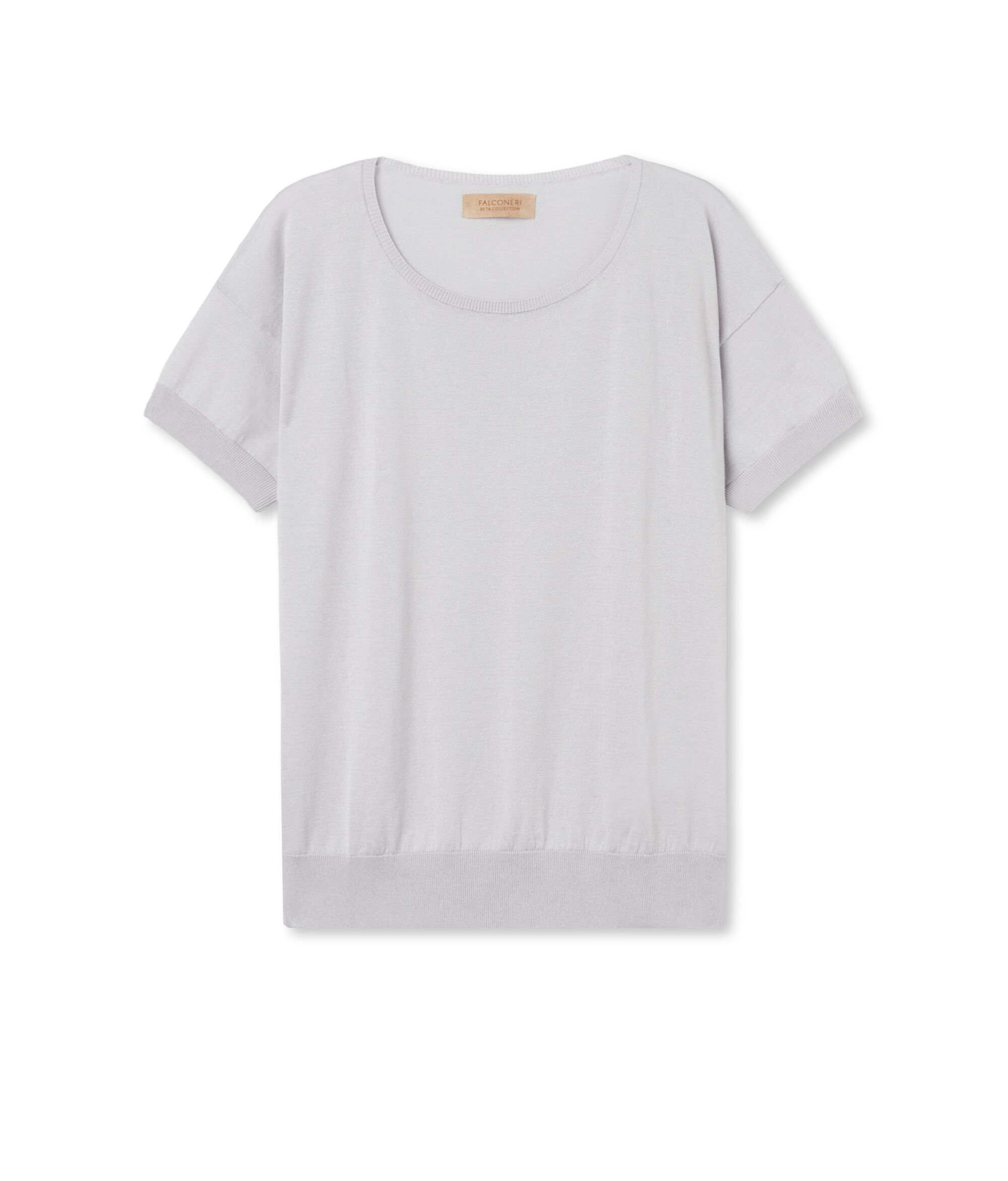 Maglia Girocollo in Seta e Cotone