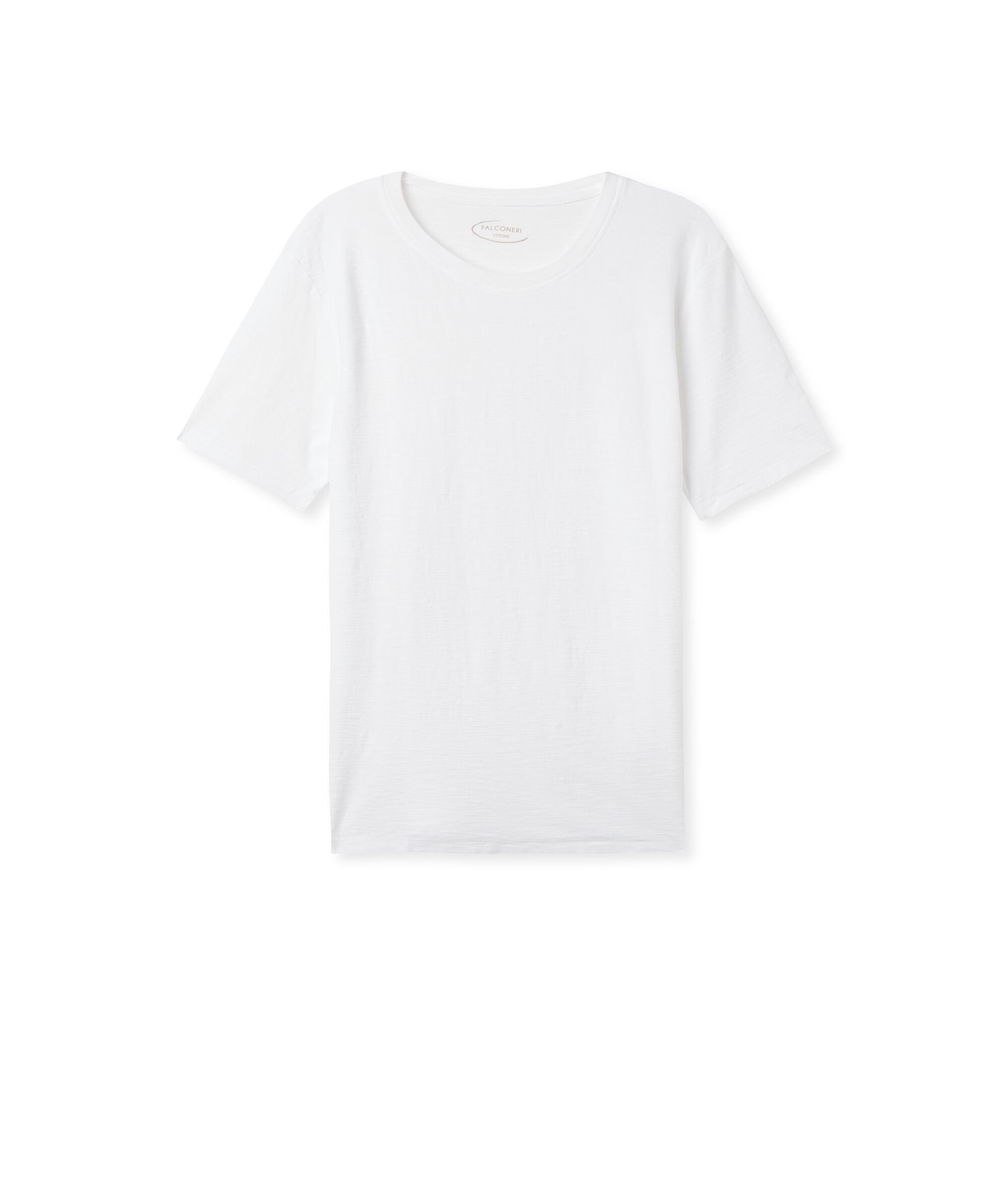 T-Shirt Girocollo a Maniche Corte in Cotone