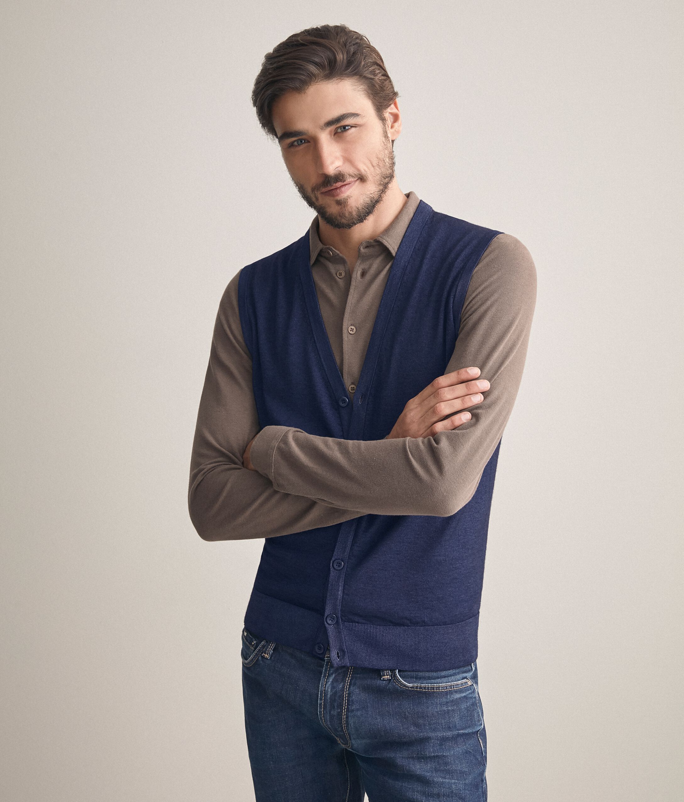 Gilet Cashmere Ultrafine Bottoni
