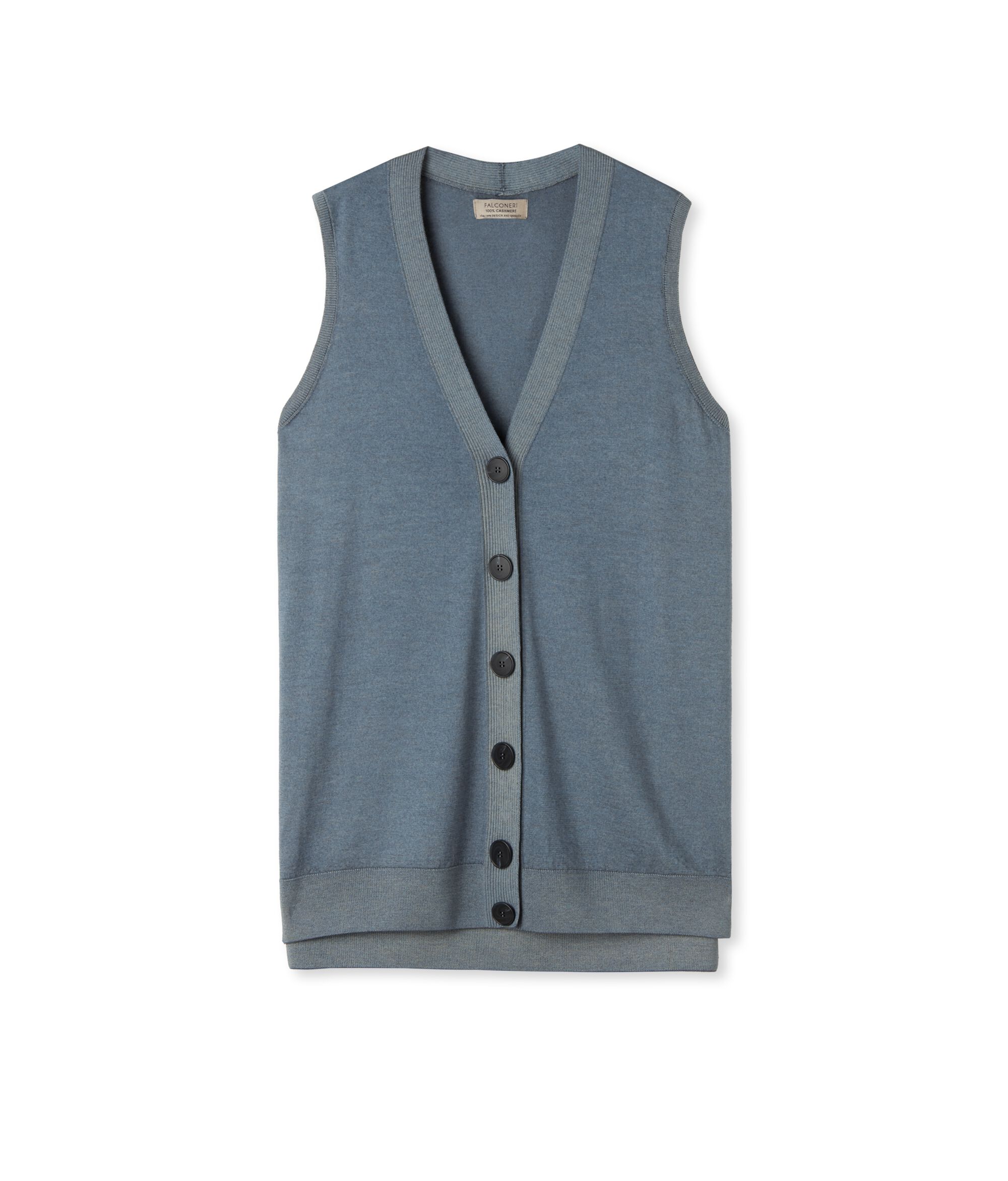 Gilet sans manches en cachemire ultra-léger