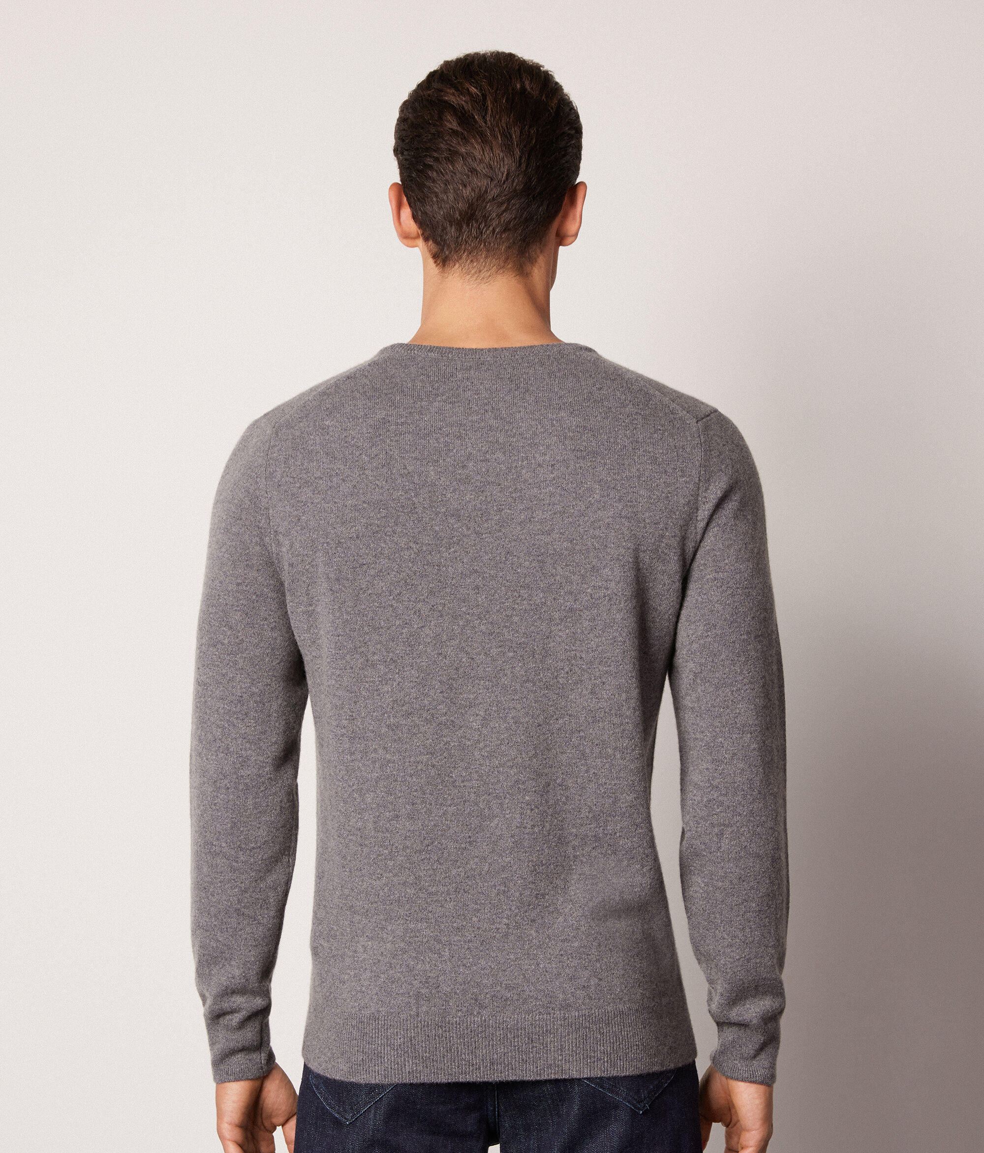 Jersey con cuello redondo de cashmere ultrasoft