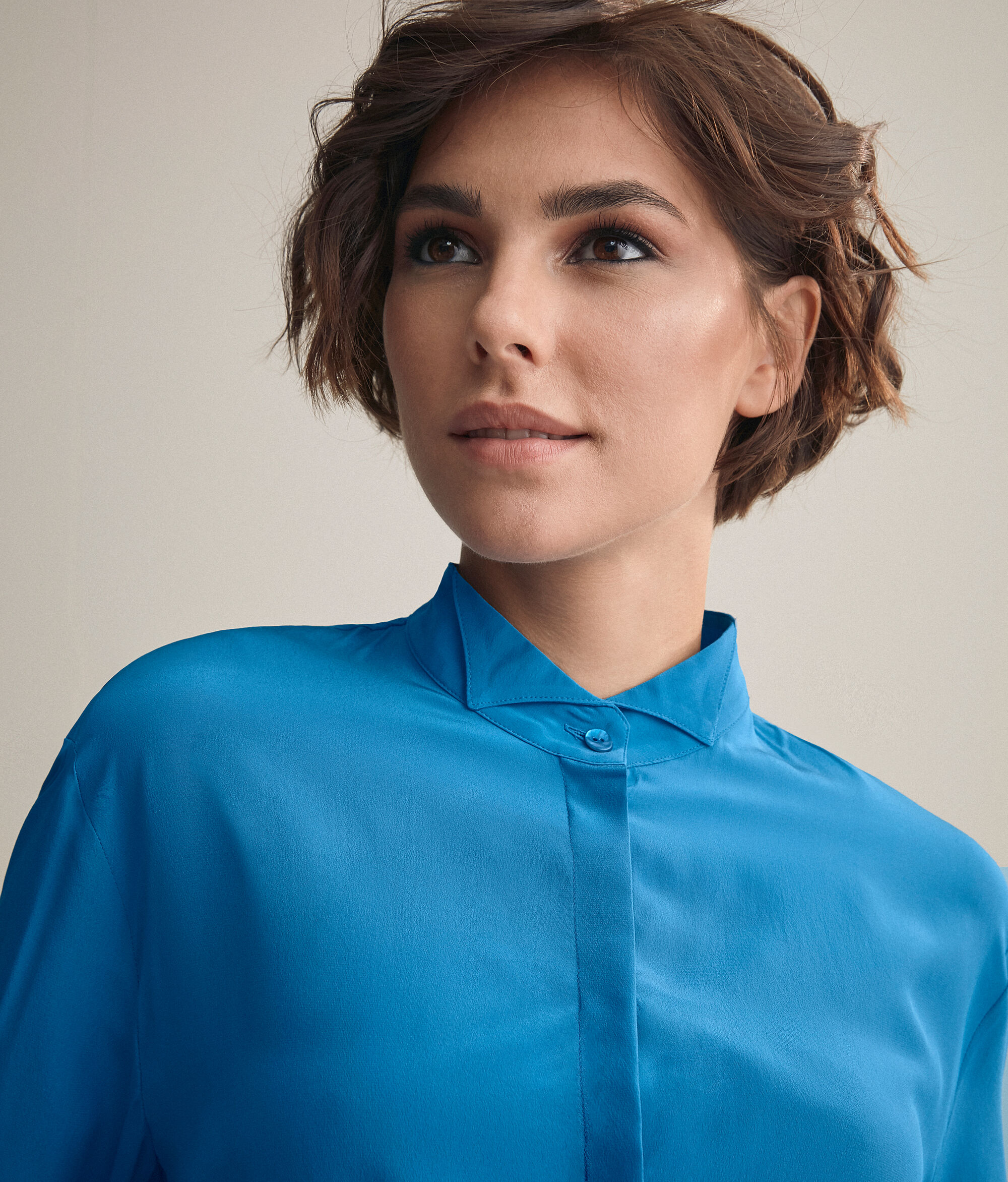 Camicia Smoking Crepe de Chine