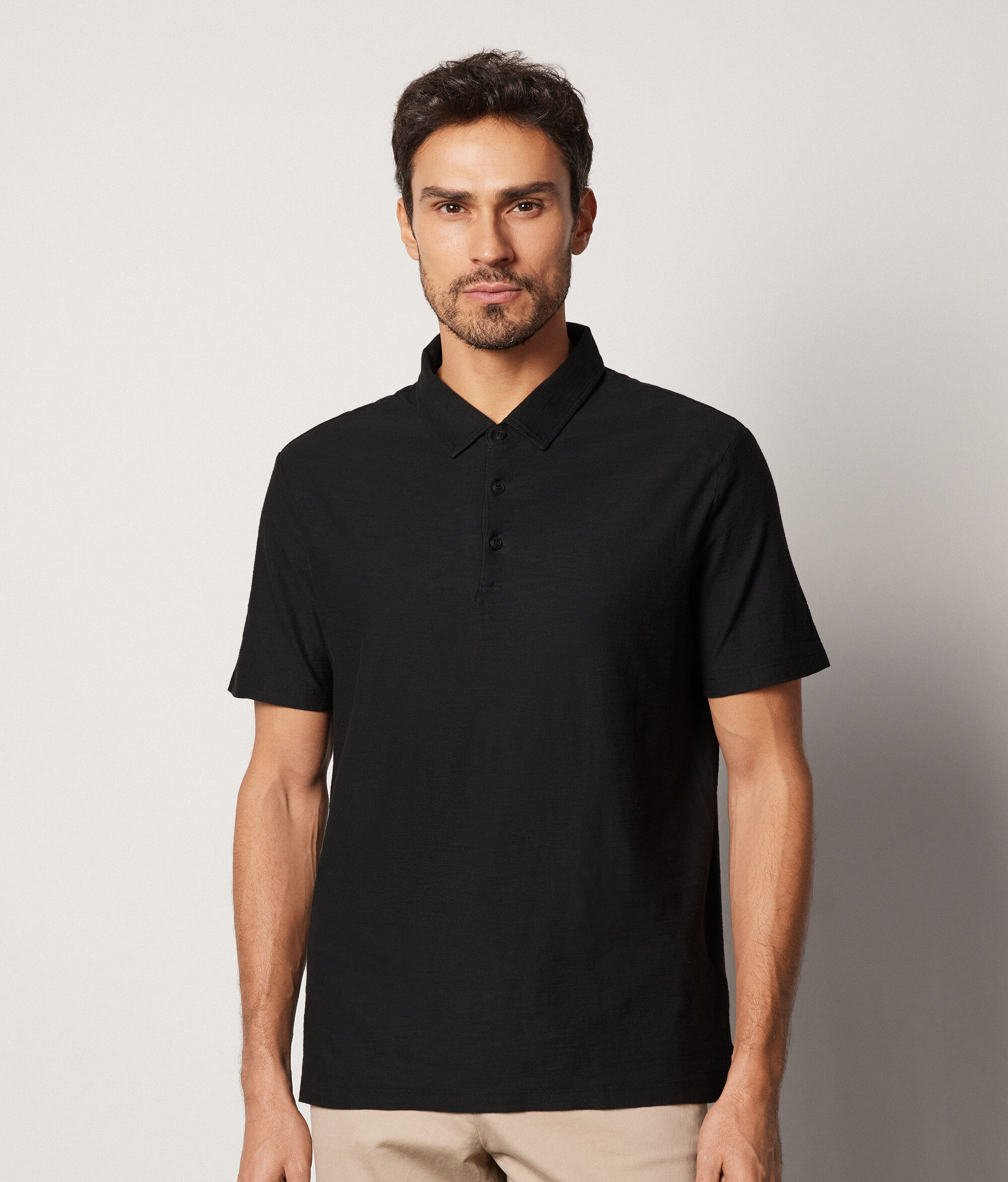 Poloshirt aus Twist-Baumwolle