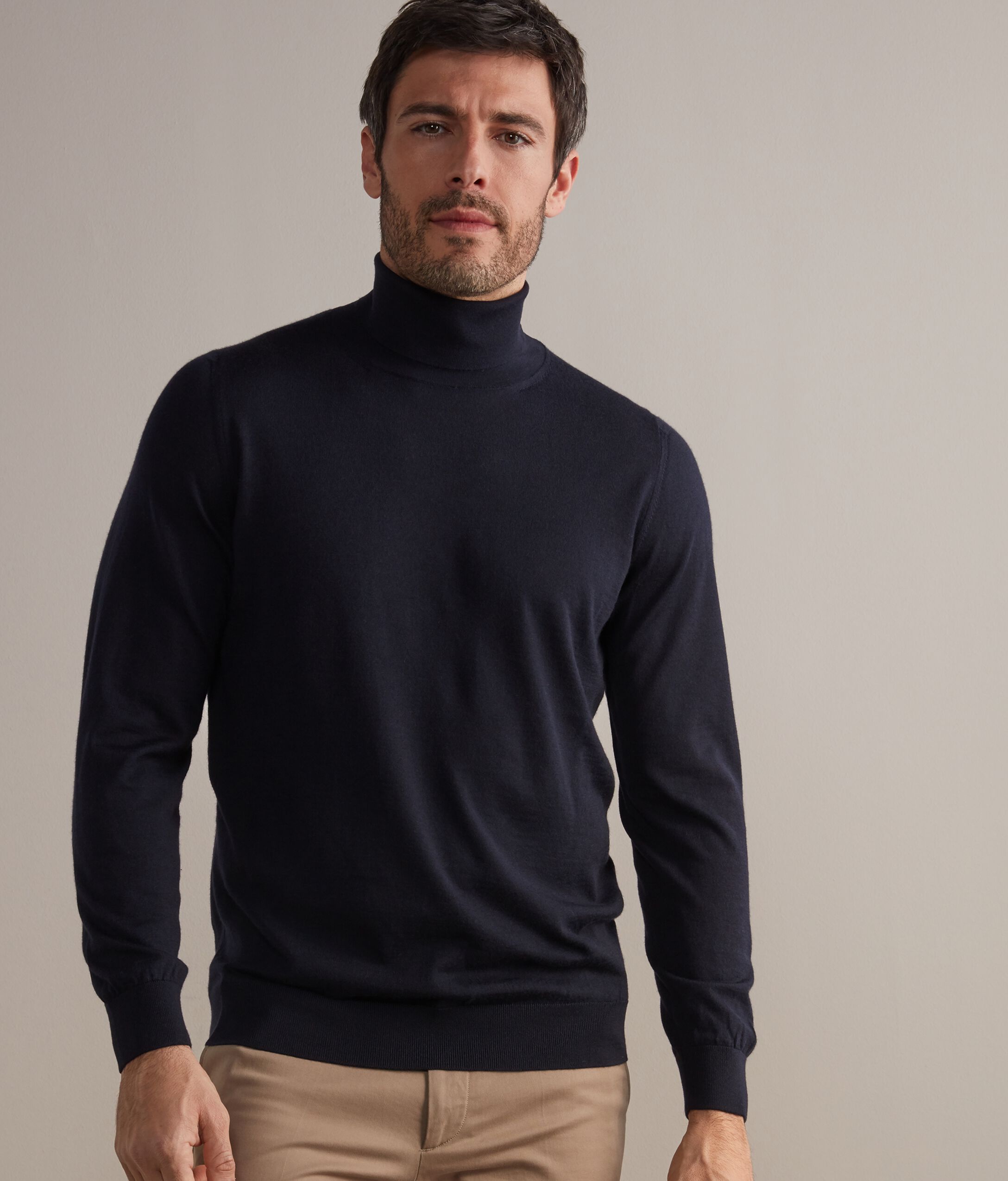 Jersei amb coll cigne de Cashmere Ultrafine