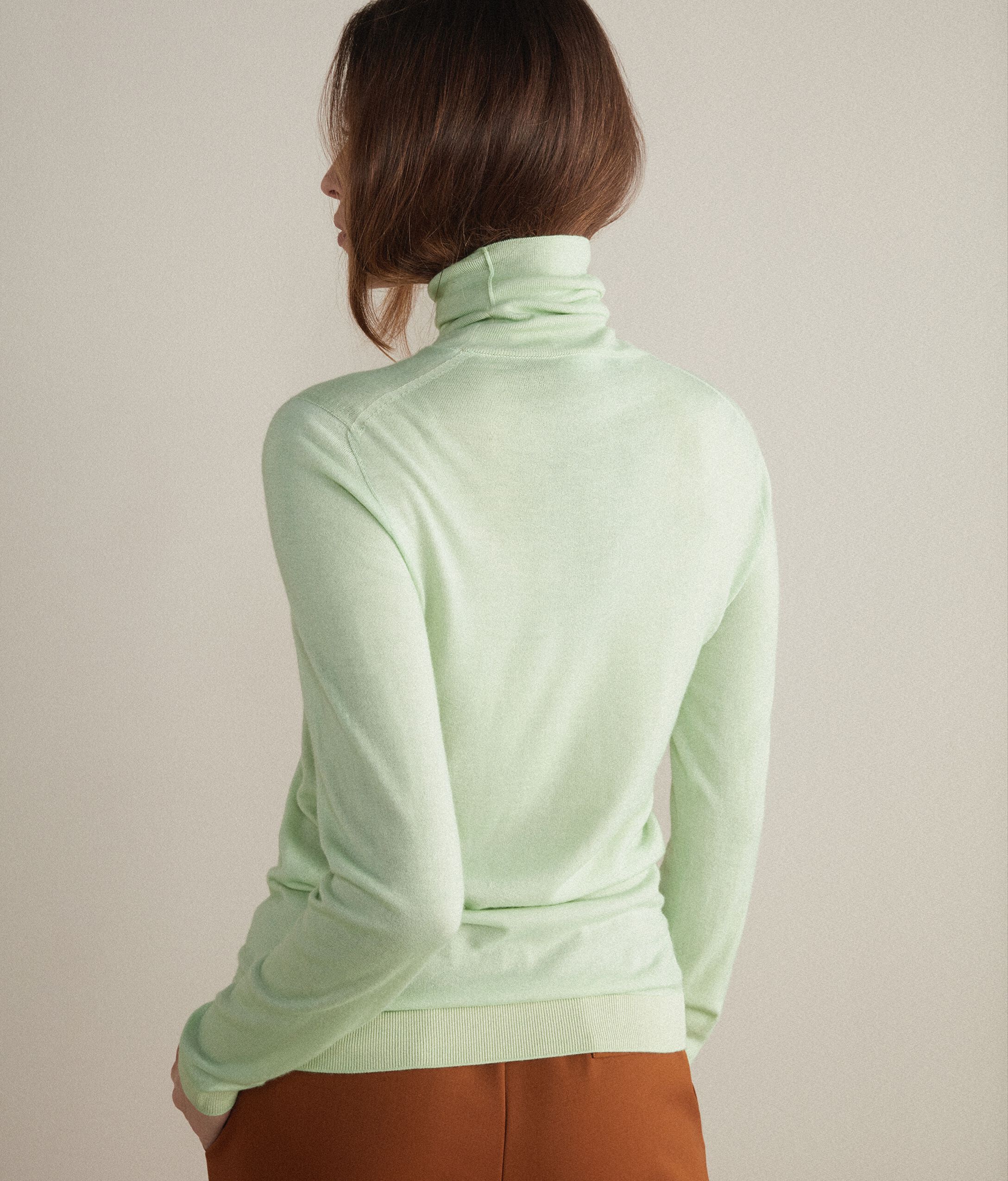 Pull à col roulé en Cachemire ultra-fin