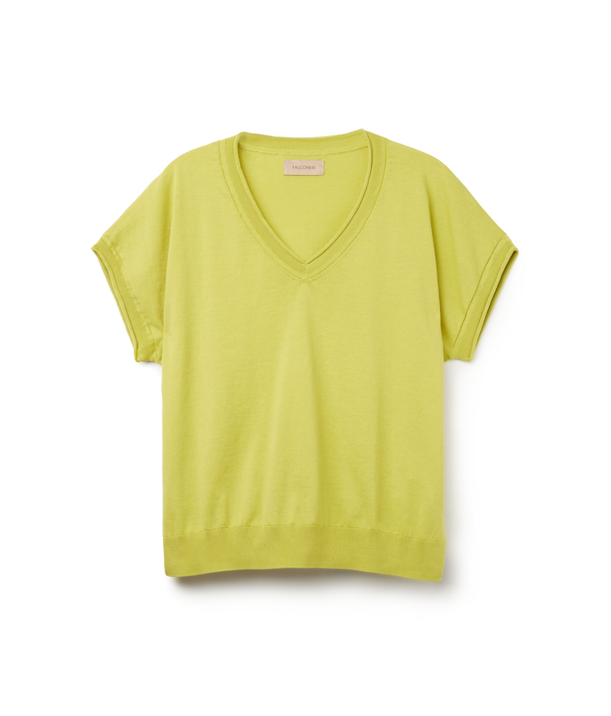 Maglia con Scollo V a Maniche Corte