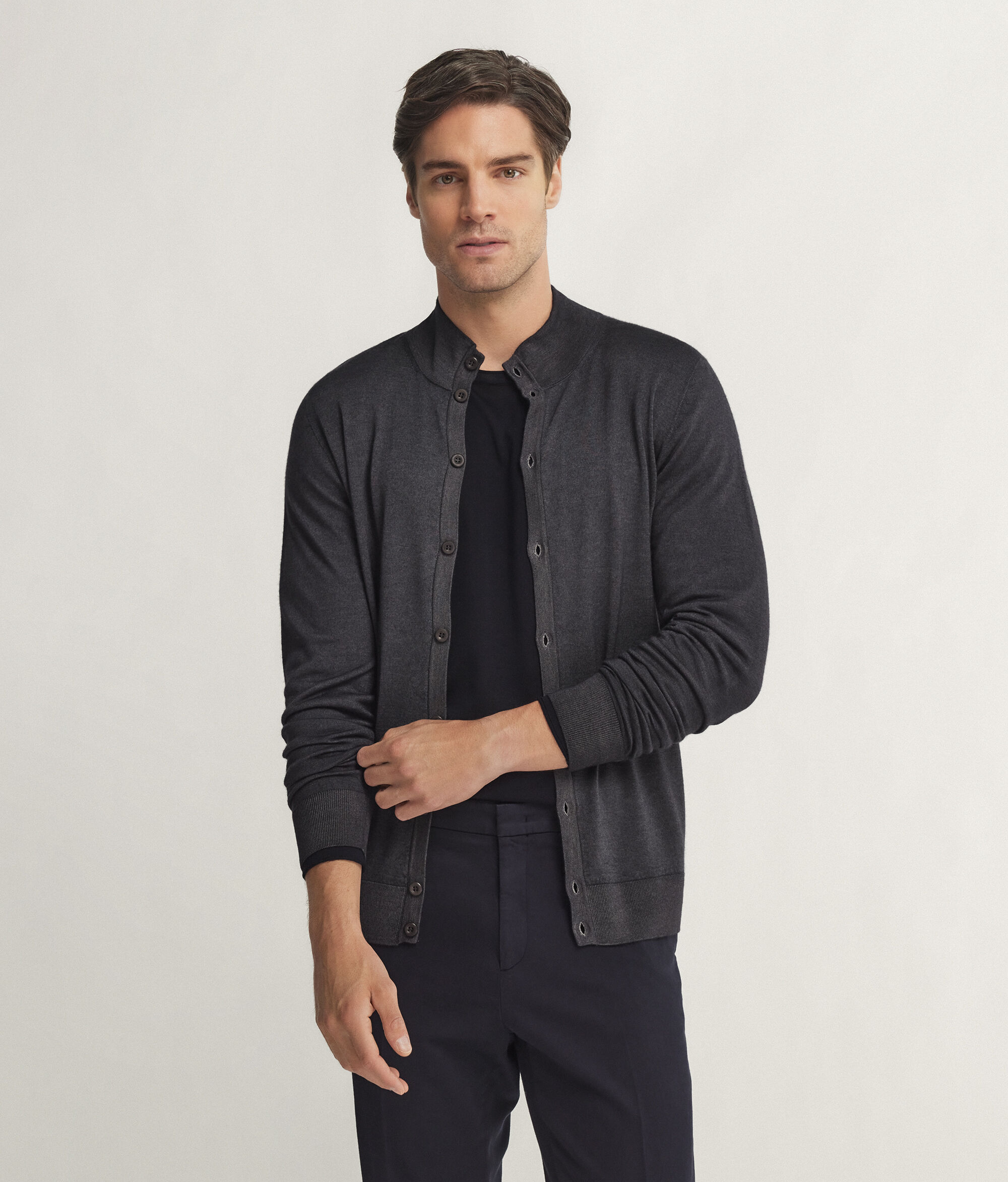 Cárdigan con botones de cashmere ultrafine