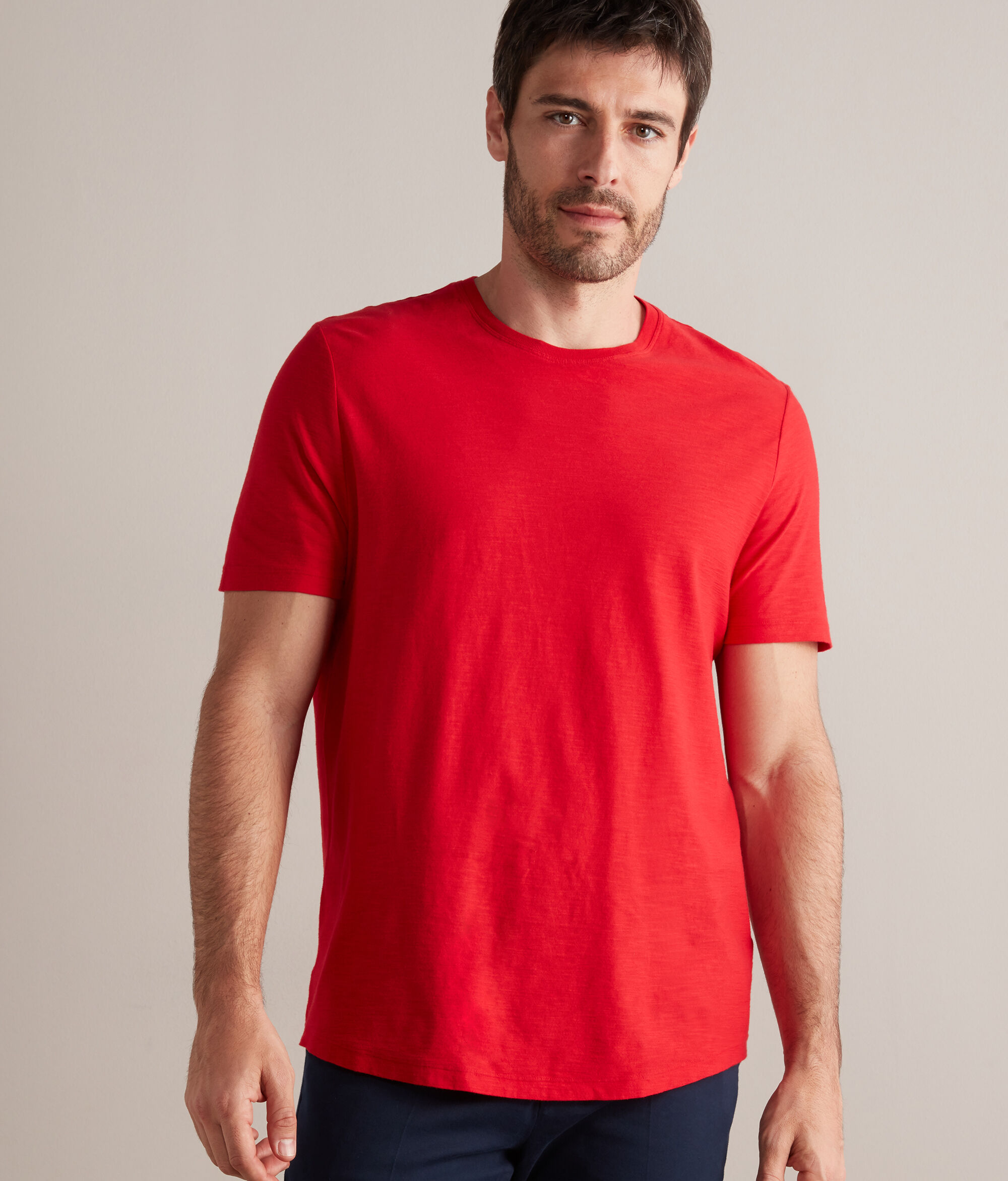 Camiseta de algodón retorcido