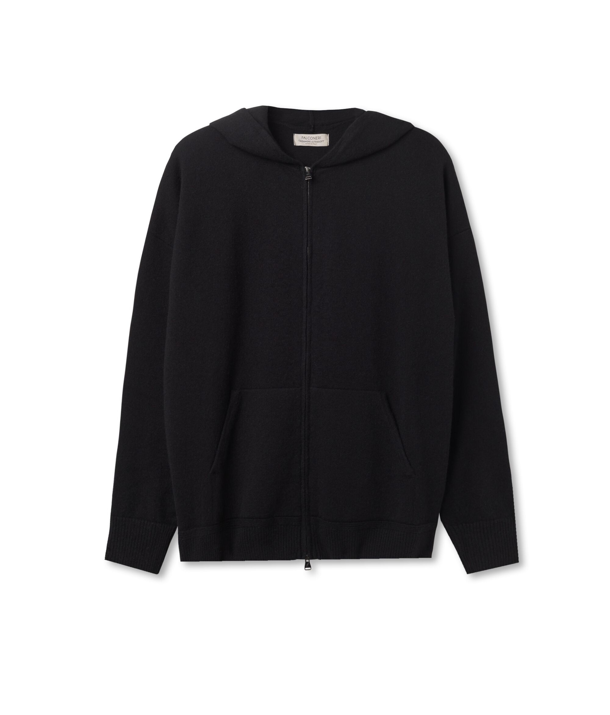 Sweatshirt à capuche en cachemire ultra-doux Colore Noir