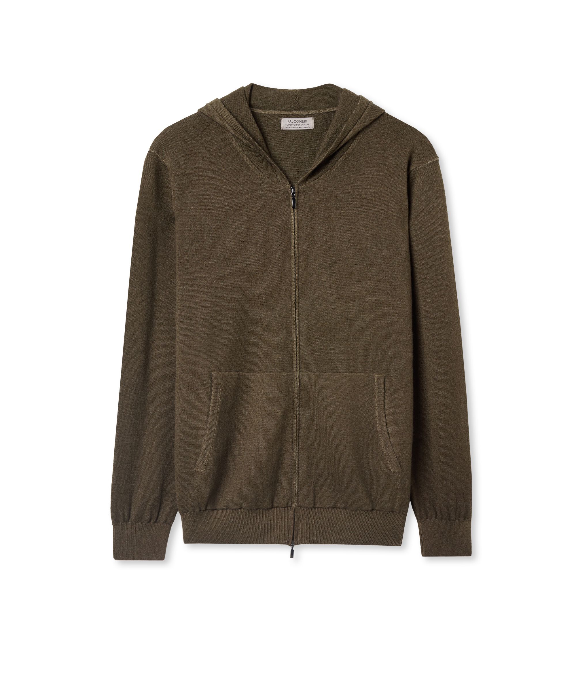 Felpa Full Zip in Cashmere Ultrasoft