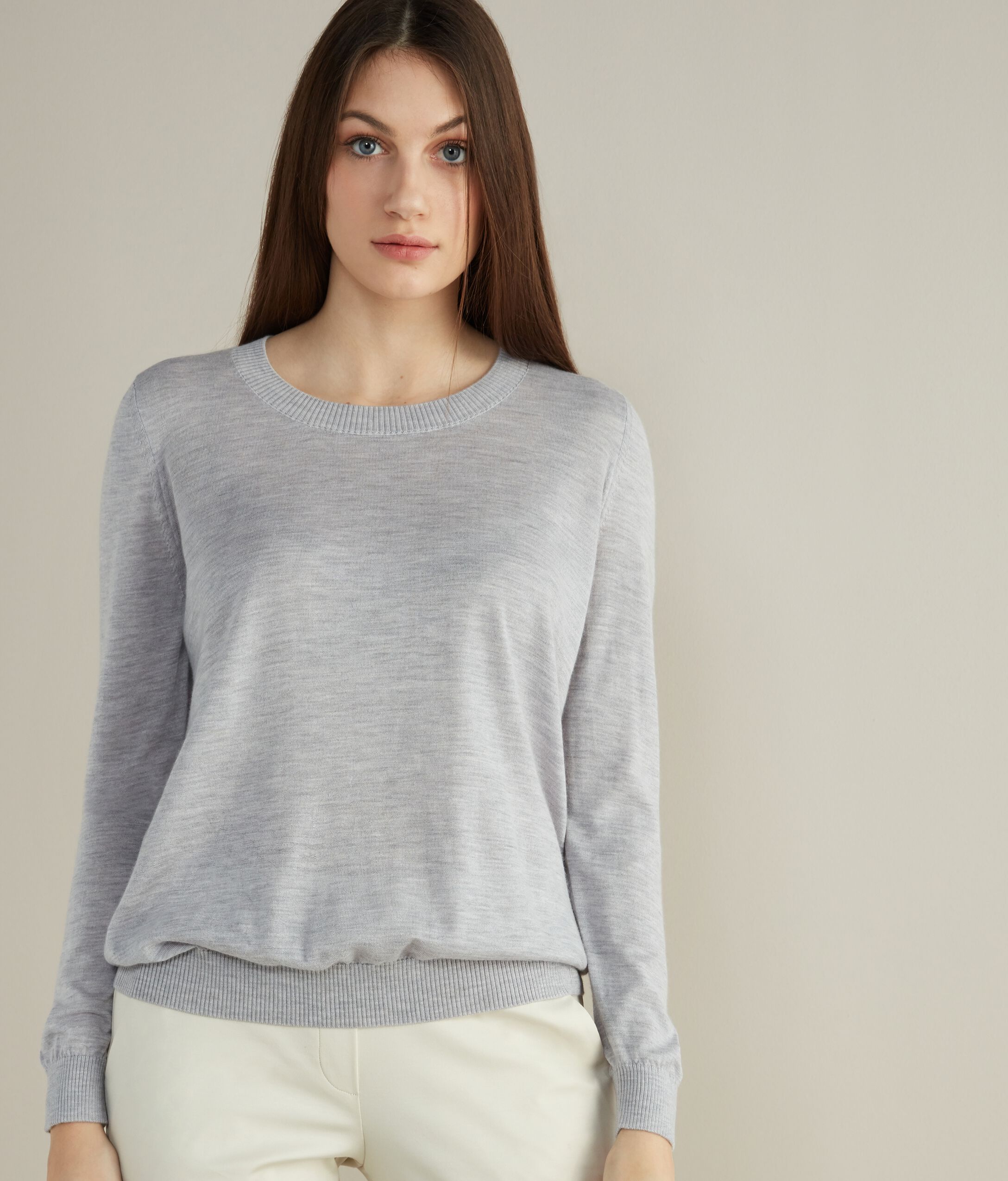Maglia Girocollo in Cashmere Ultrafine
