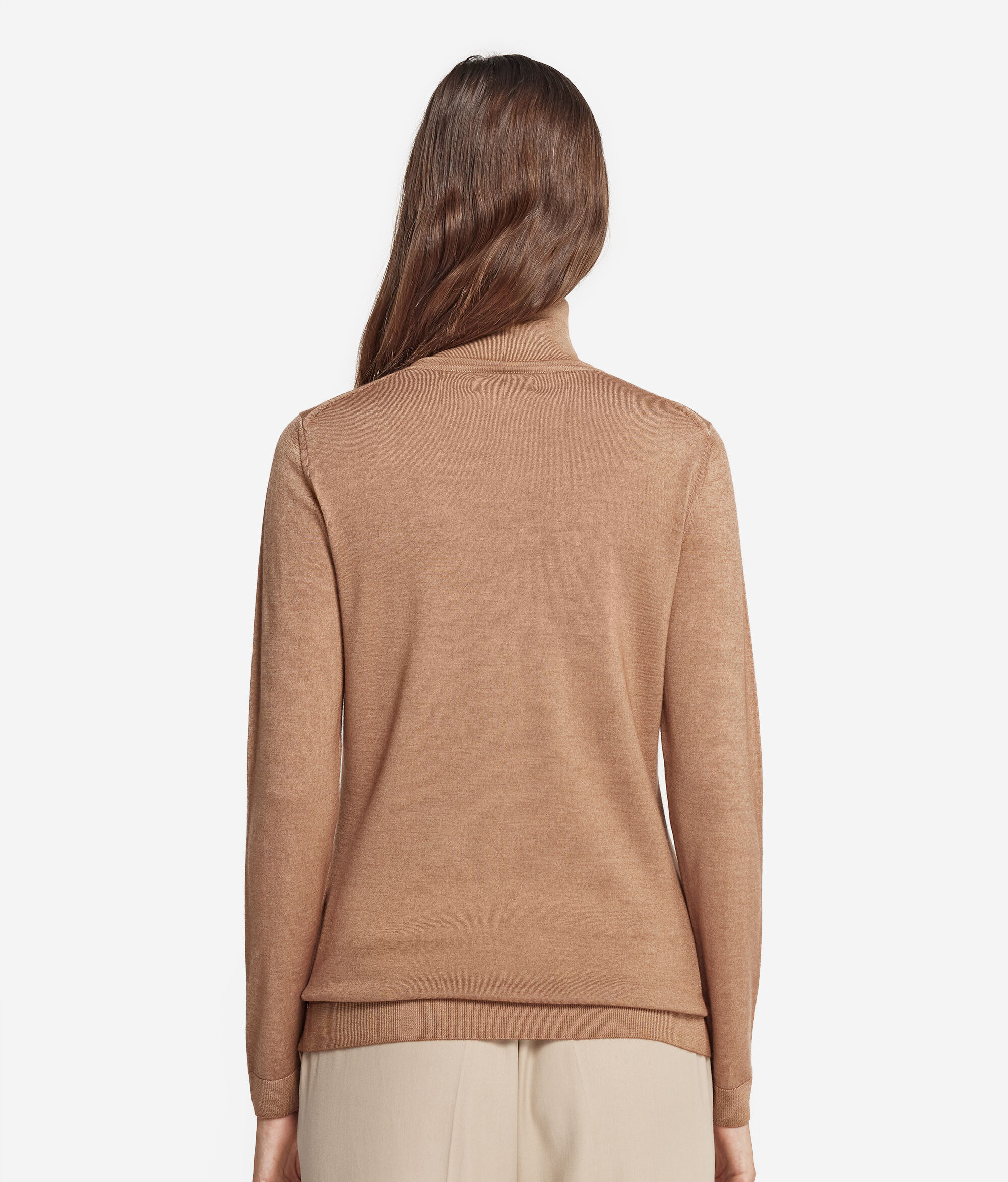 Jersey de cuello vuelto de cashmere ultrafine
