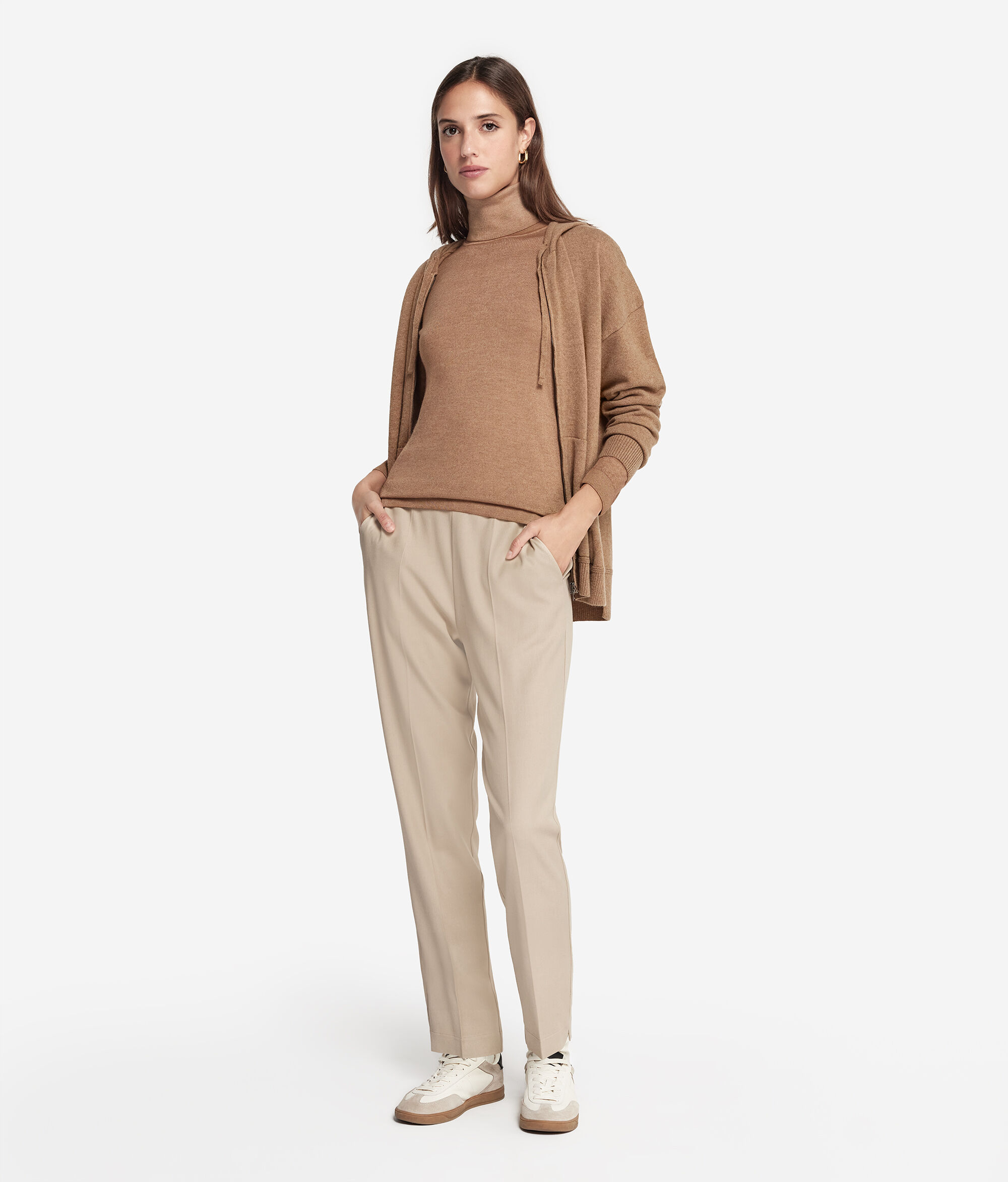 Jersey de cuello vuelto de cashmere ultrafine