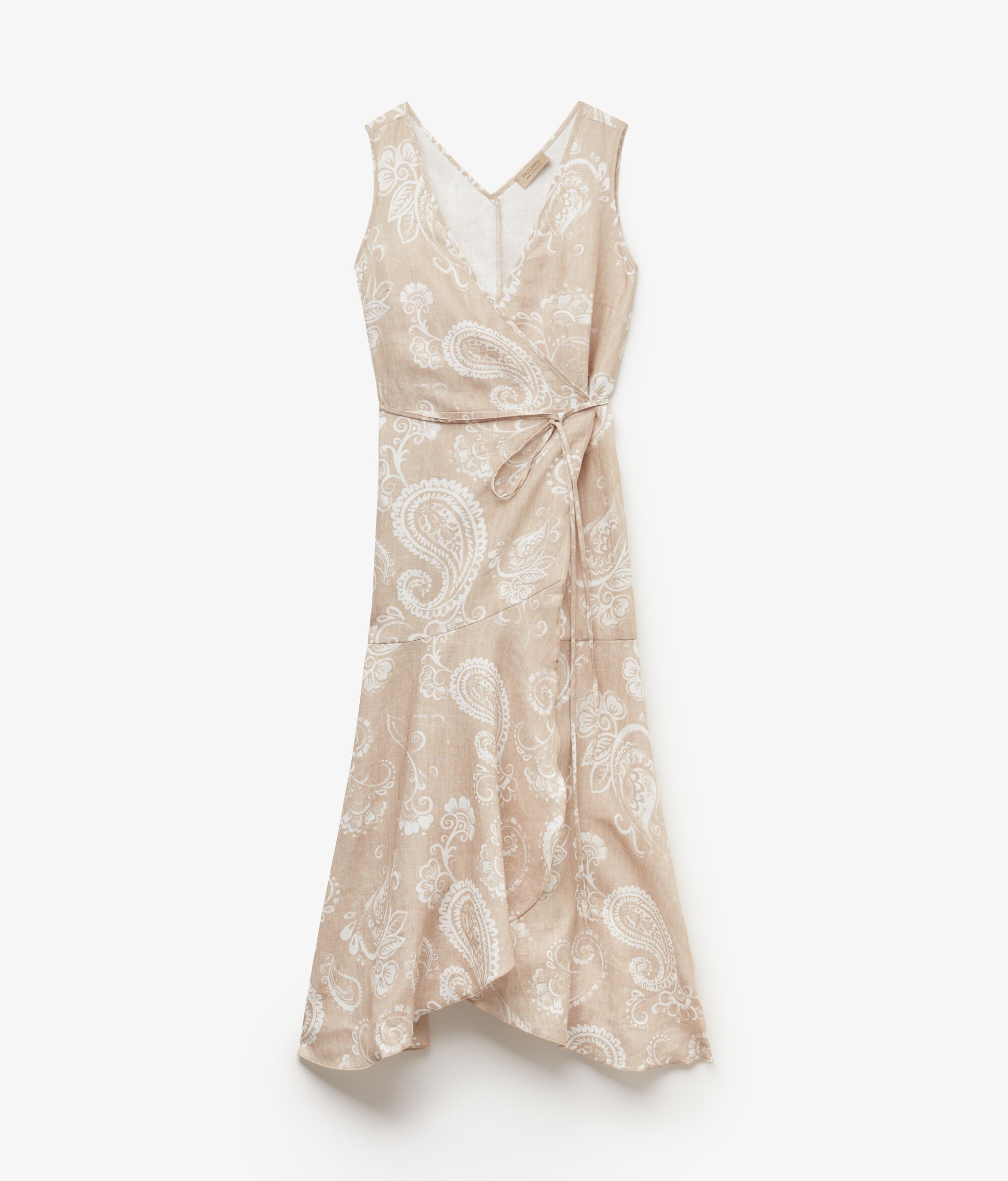 Couleur Imprimé Paisley Jeans Écru