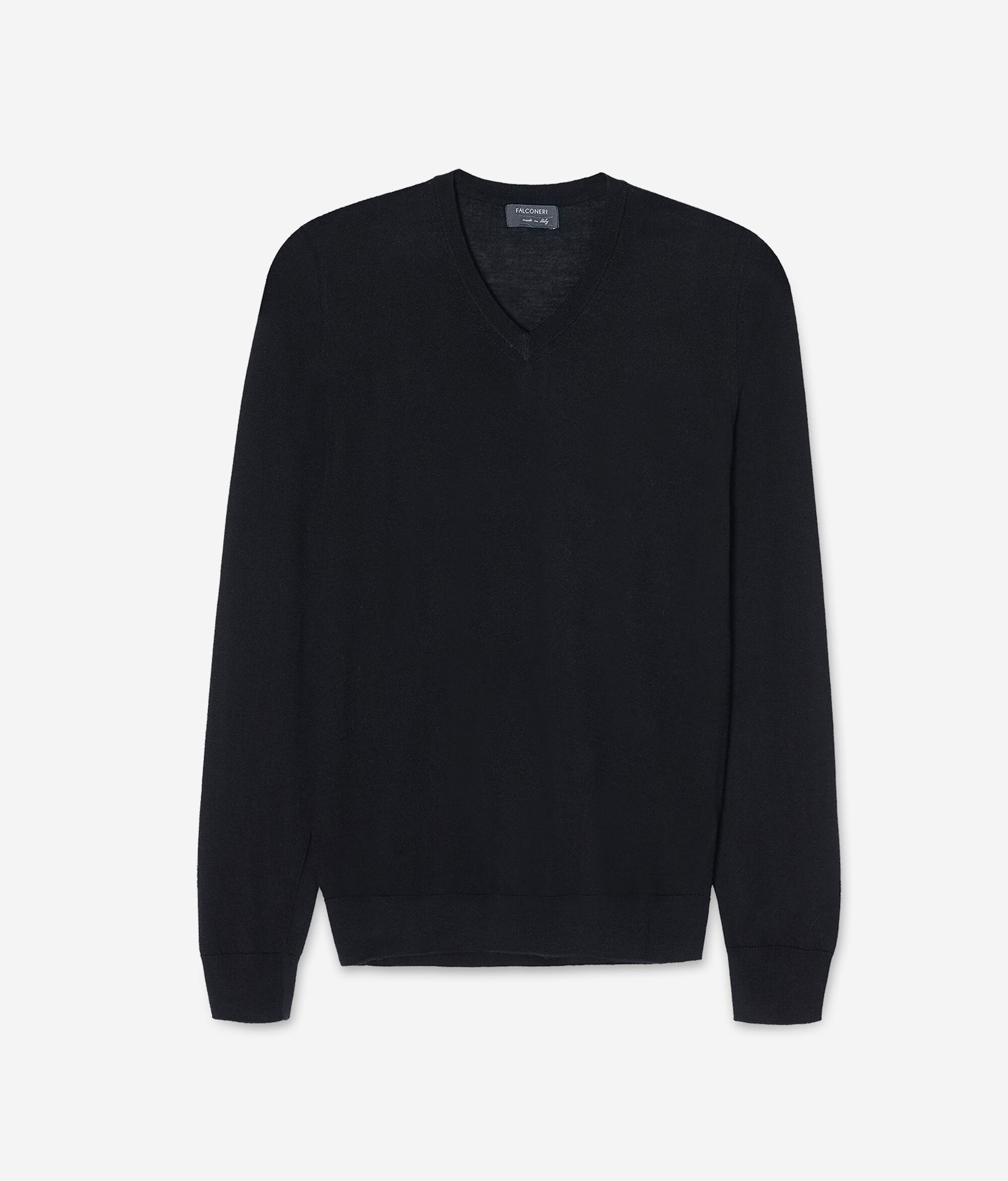 Pull à col V en cachemire ultra-fin