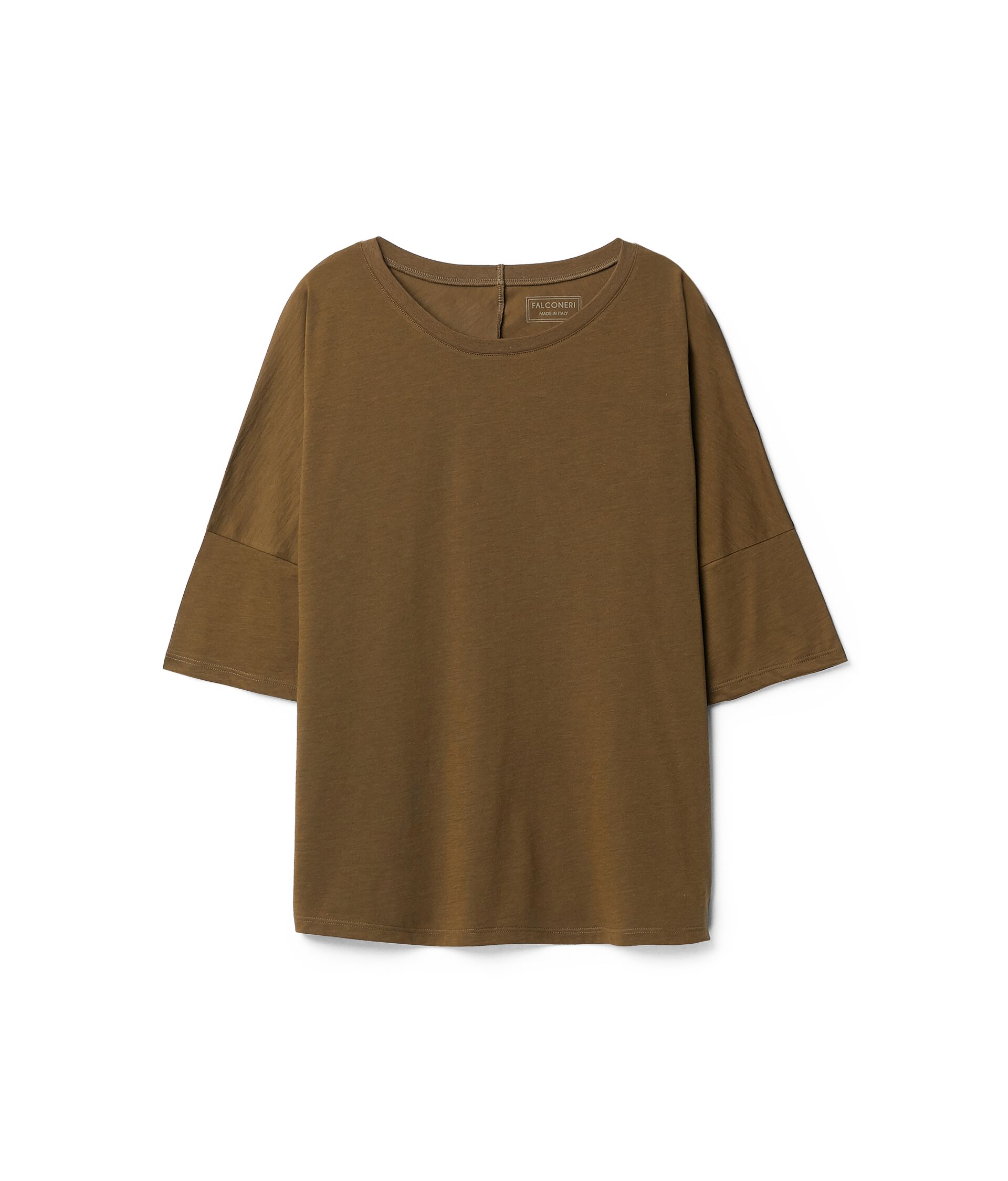 T-shirt Ample en Coton et Soie