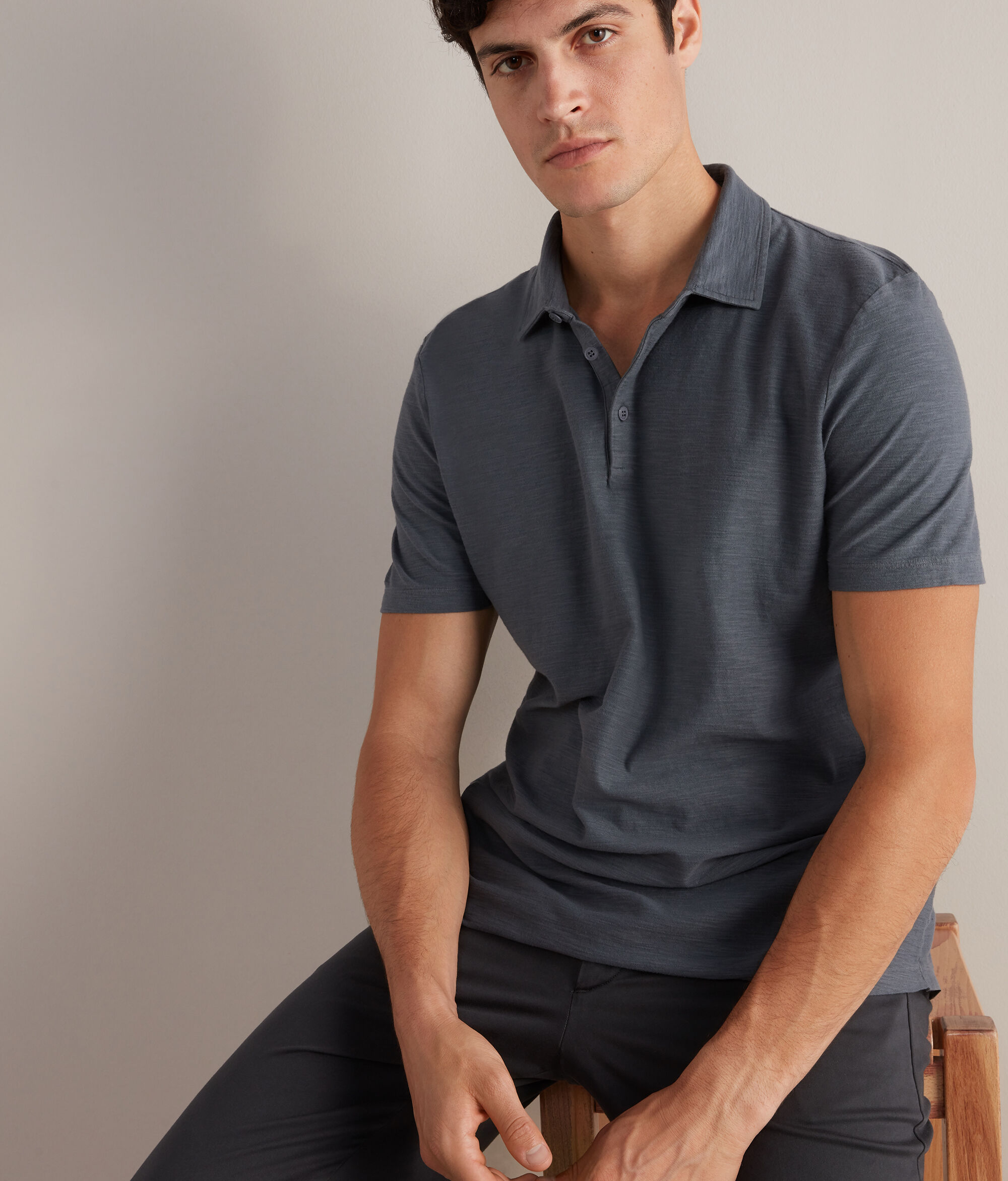 Poloshirt aus Twist-Baumwolle