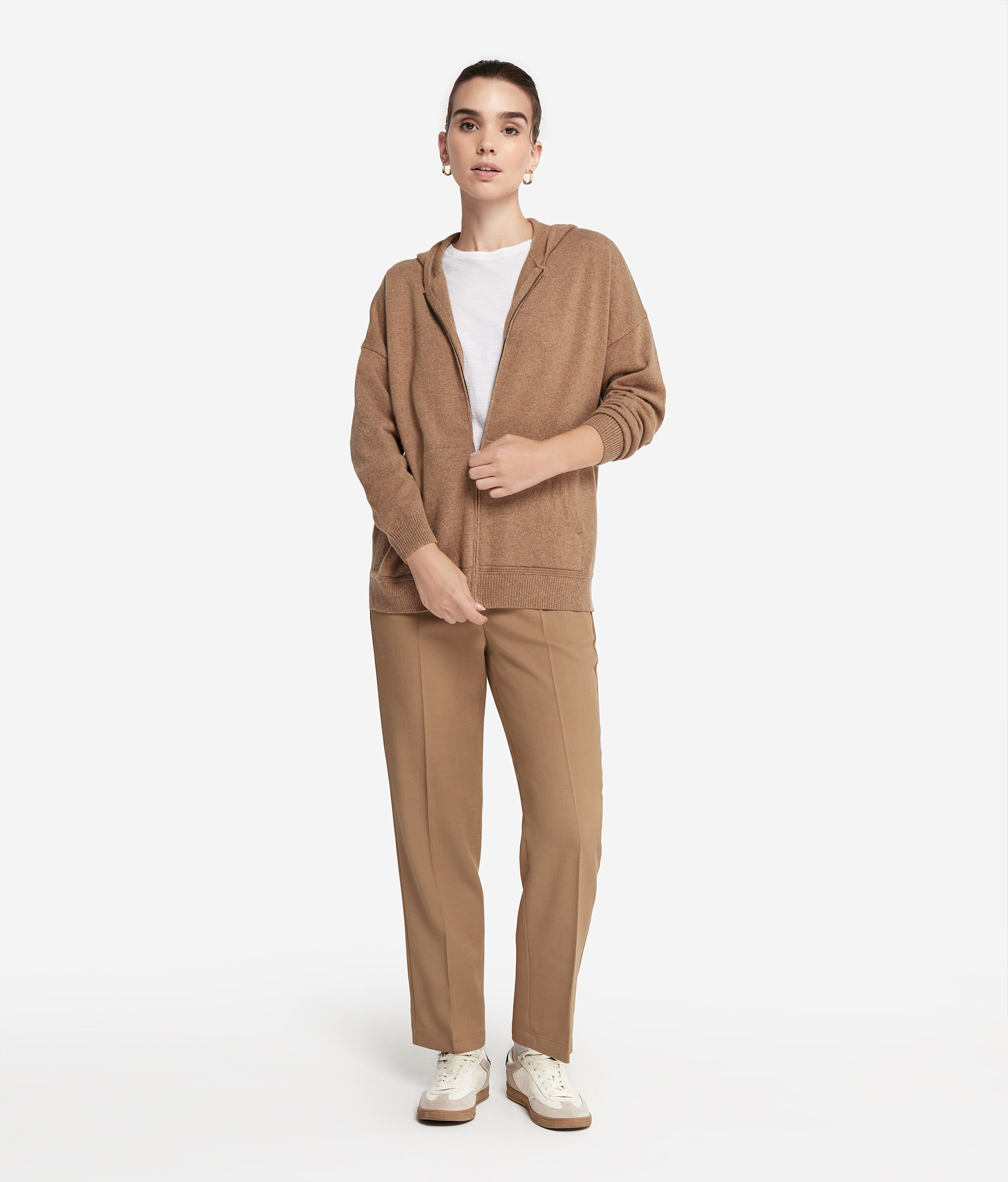 Felpa in Cashmere Ultrasoft con Cappuccio