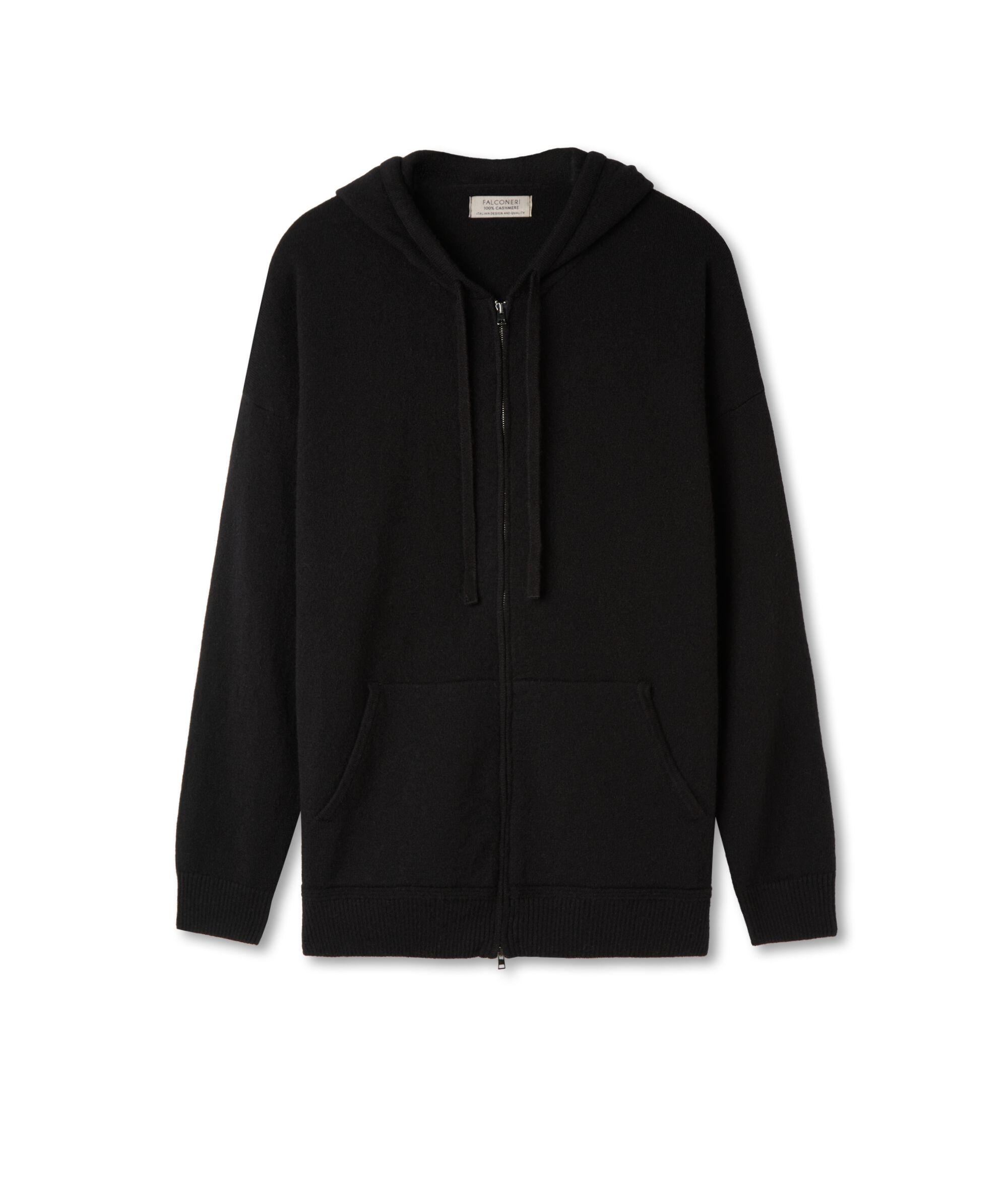 Felpa in Cashmere Ultrasoft con Cappuccio
