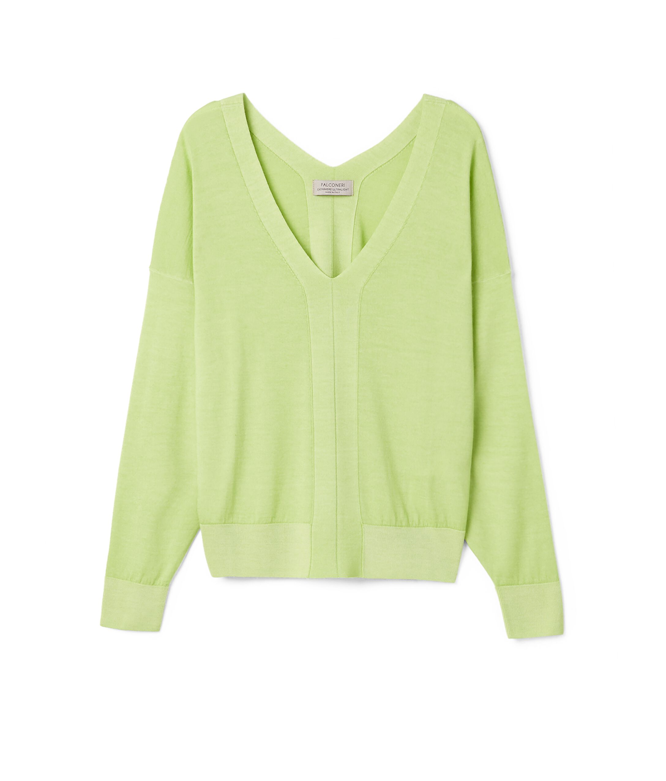 Ultrafine Cashmere Oversized V-Neck Sweater