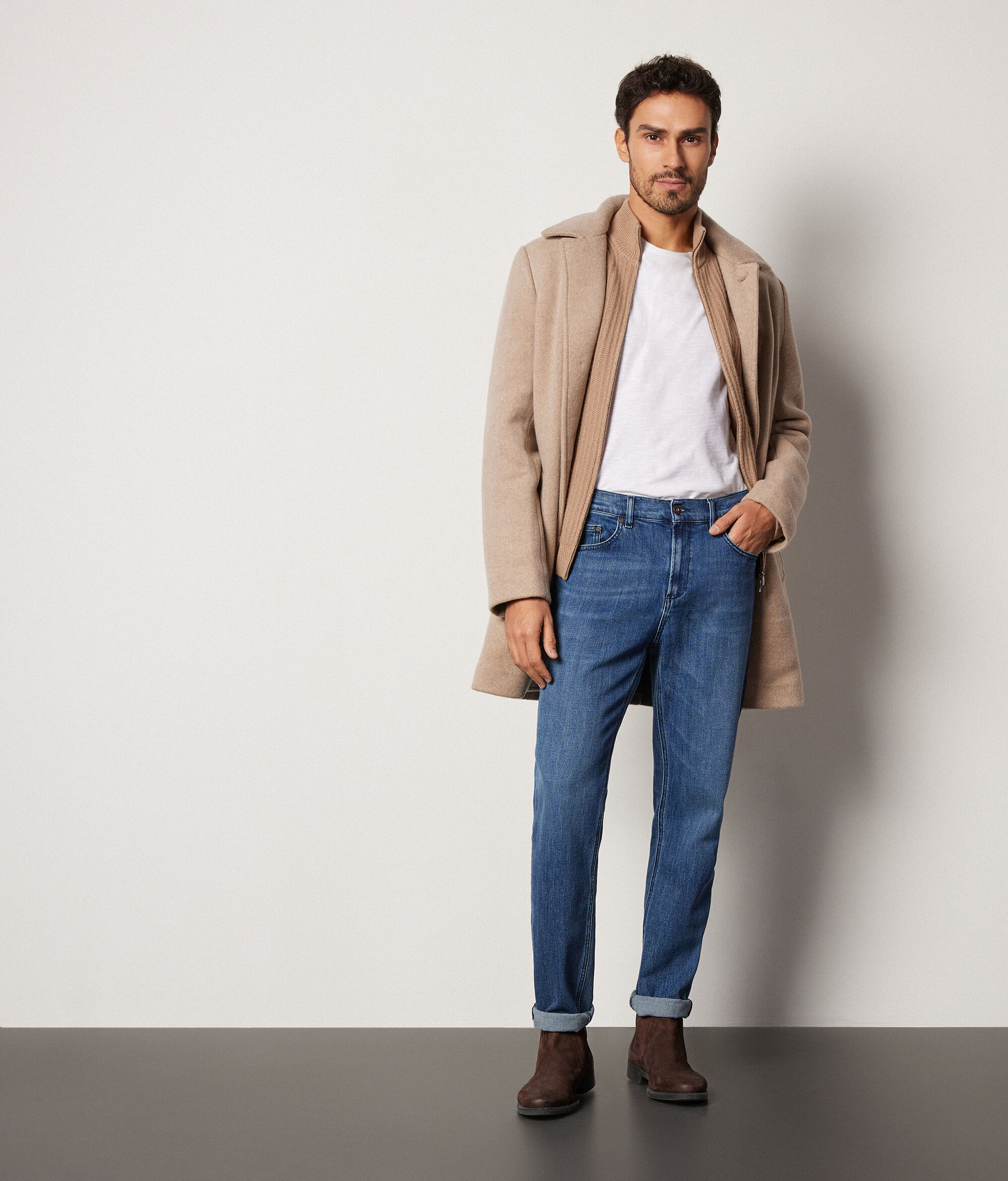 Pantalone Jeans in Cotone Cashmere