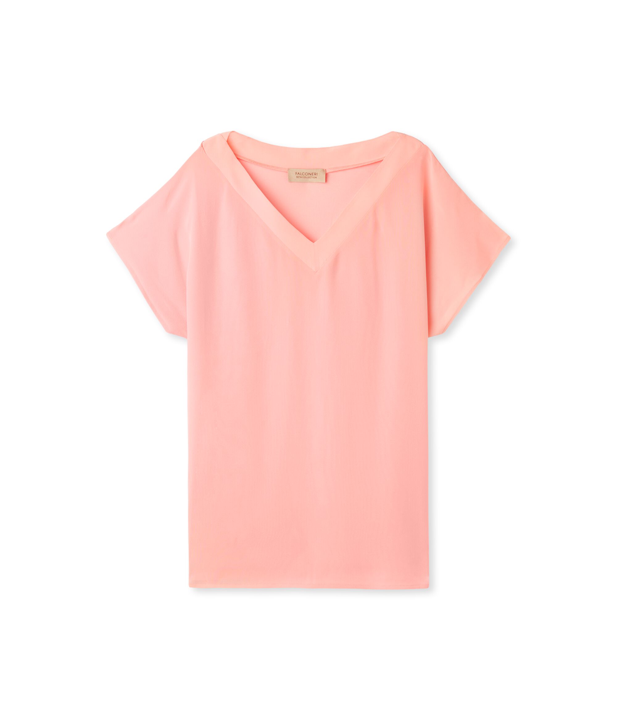 T-Shirt Seta Scollo V Kimono