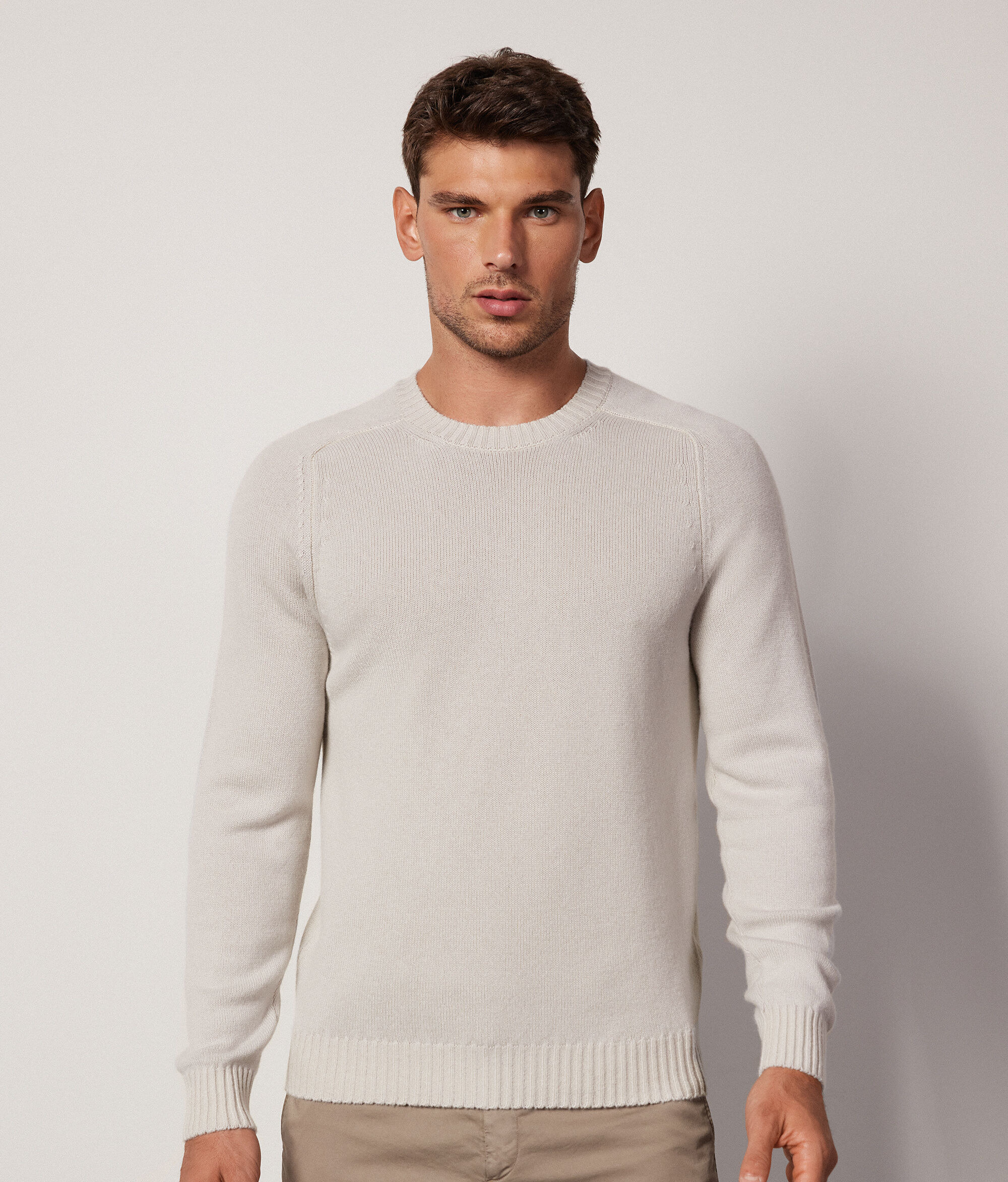Pull à col rond en cachemire ultra-doux
