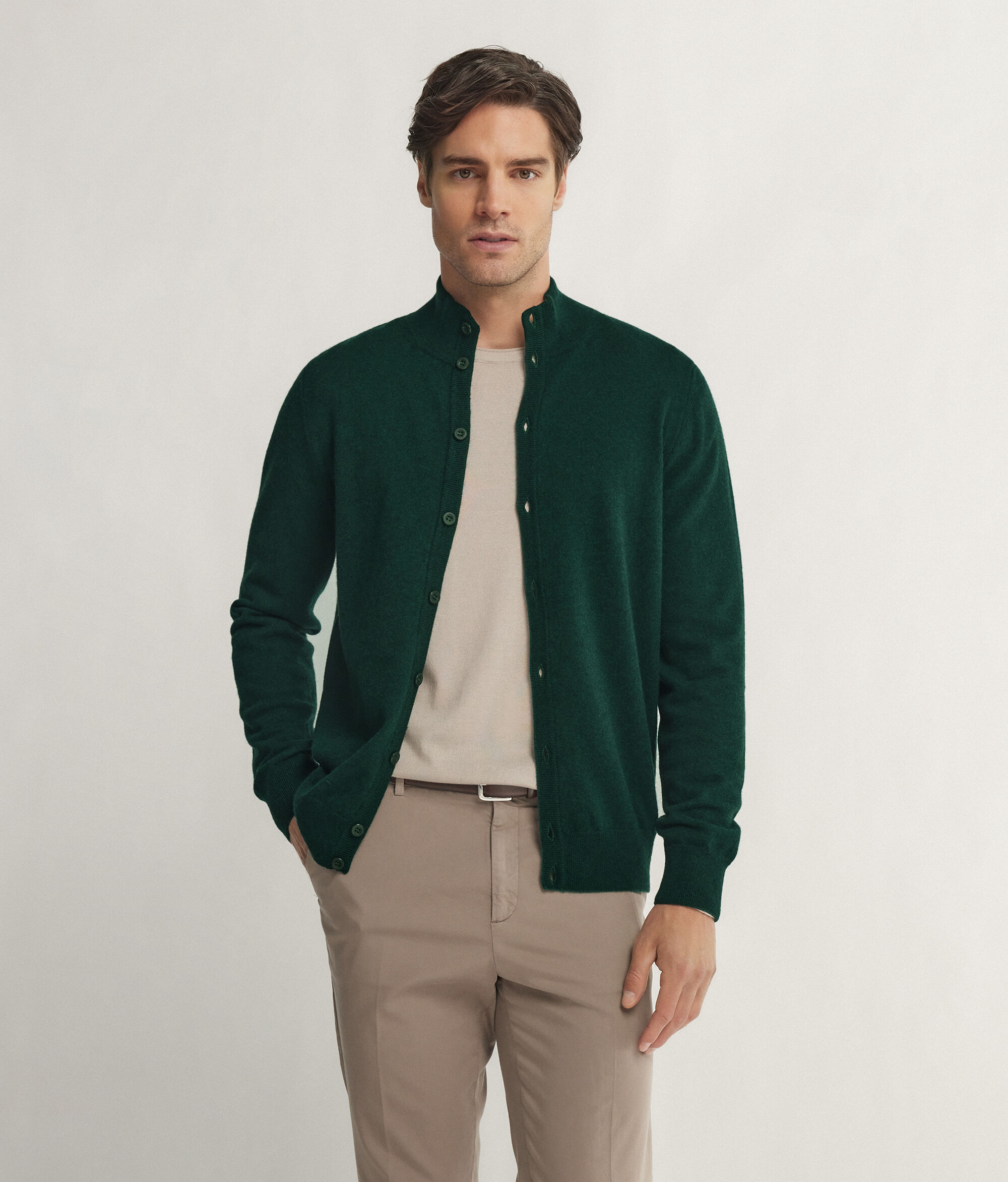 Cardigan in Cashmere Ultrasoft con Bottoni