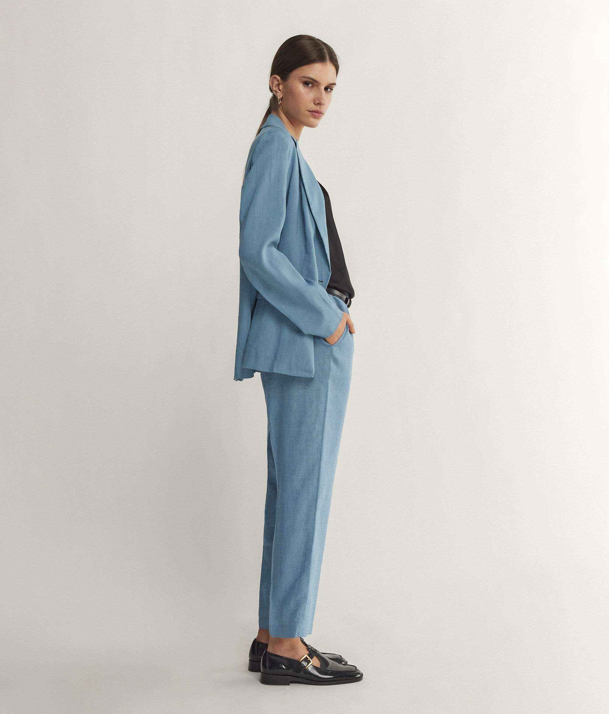 Pantalone Sigaretta in Lino