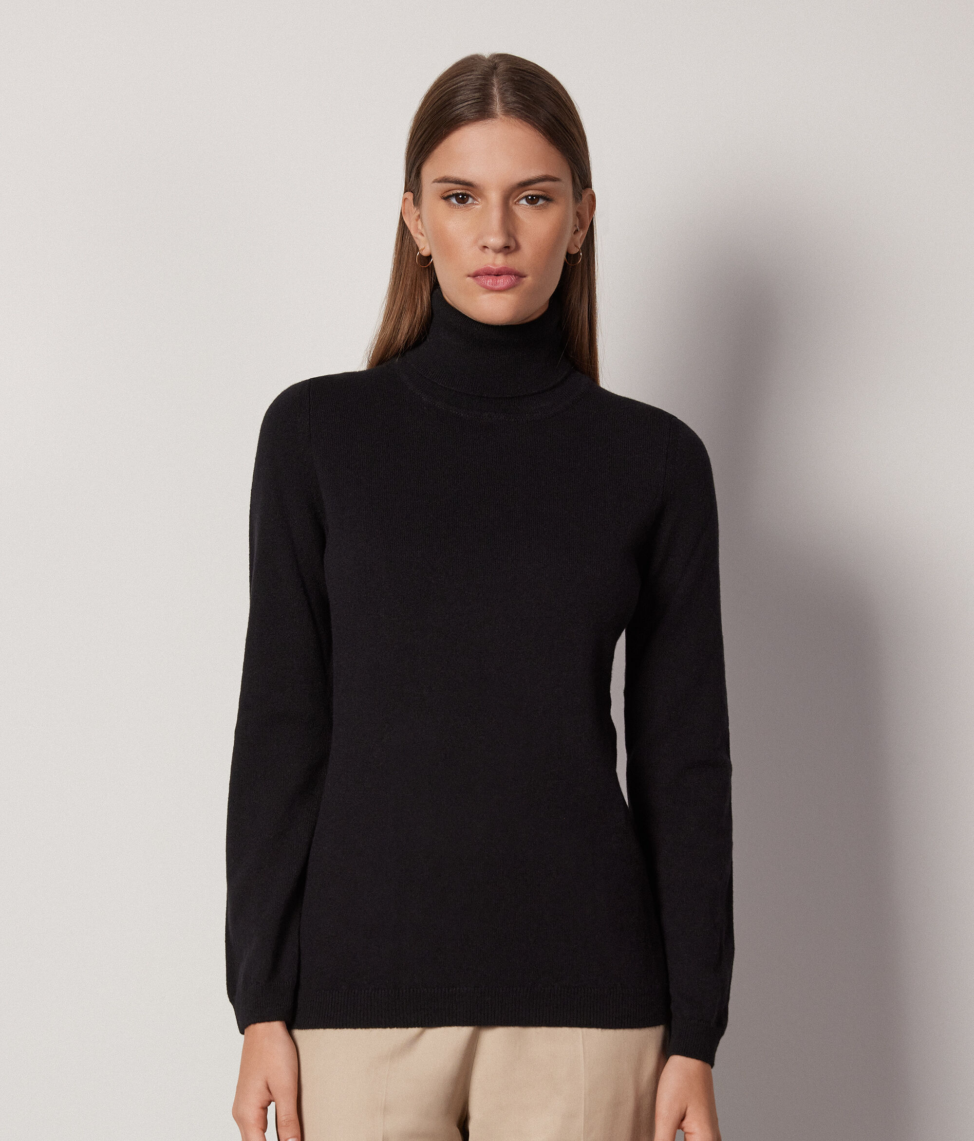 Pull à col roulé en cachemire ultra-doux