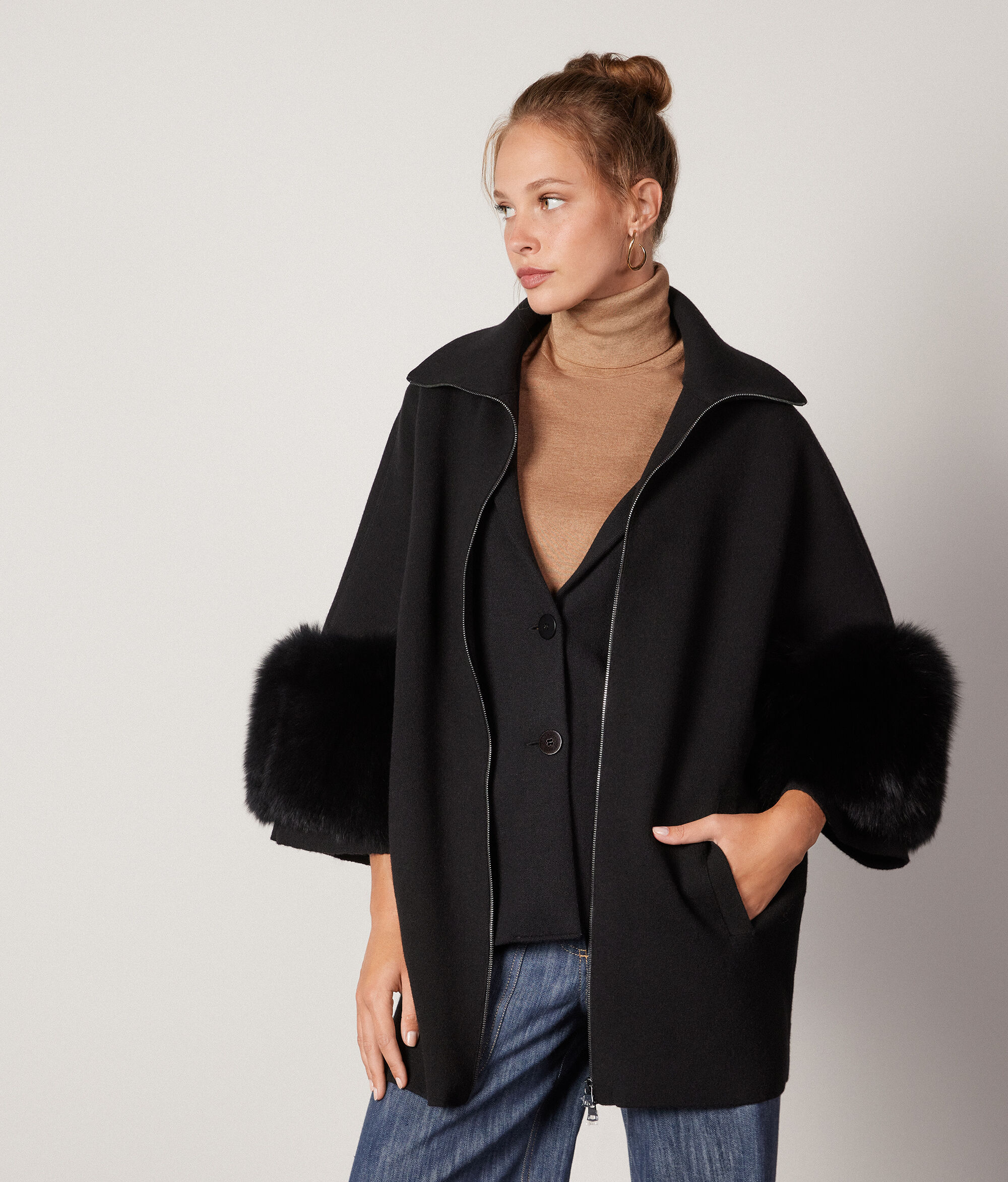 Cappotto Kimono in Cashmere Ultrasoft