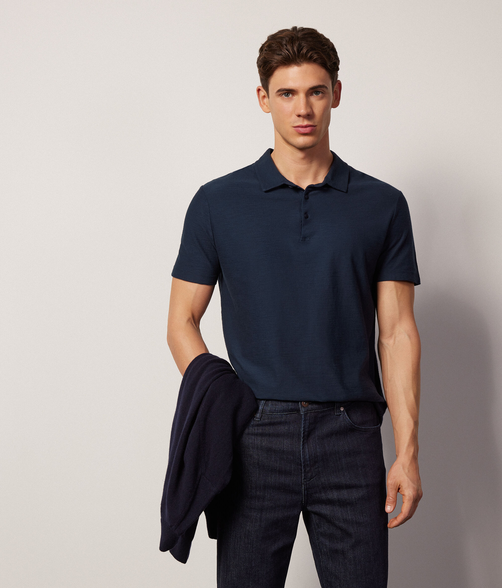 Poloshirt aus Twist-Baumwolle