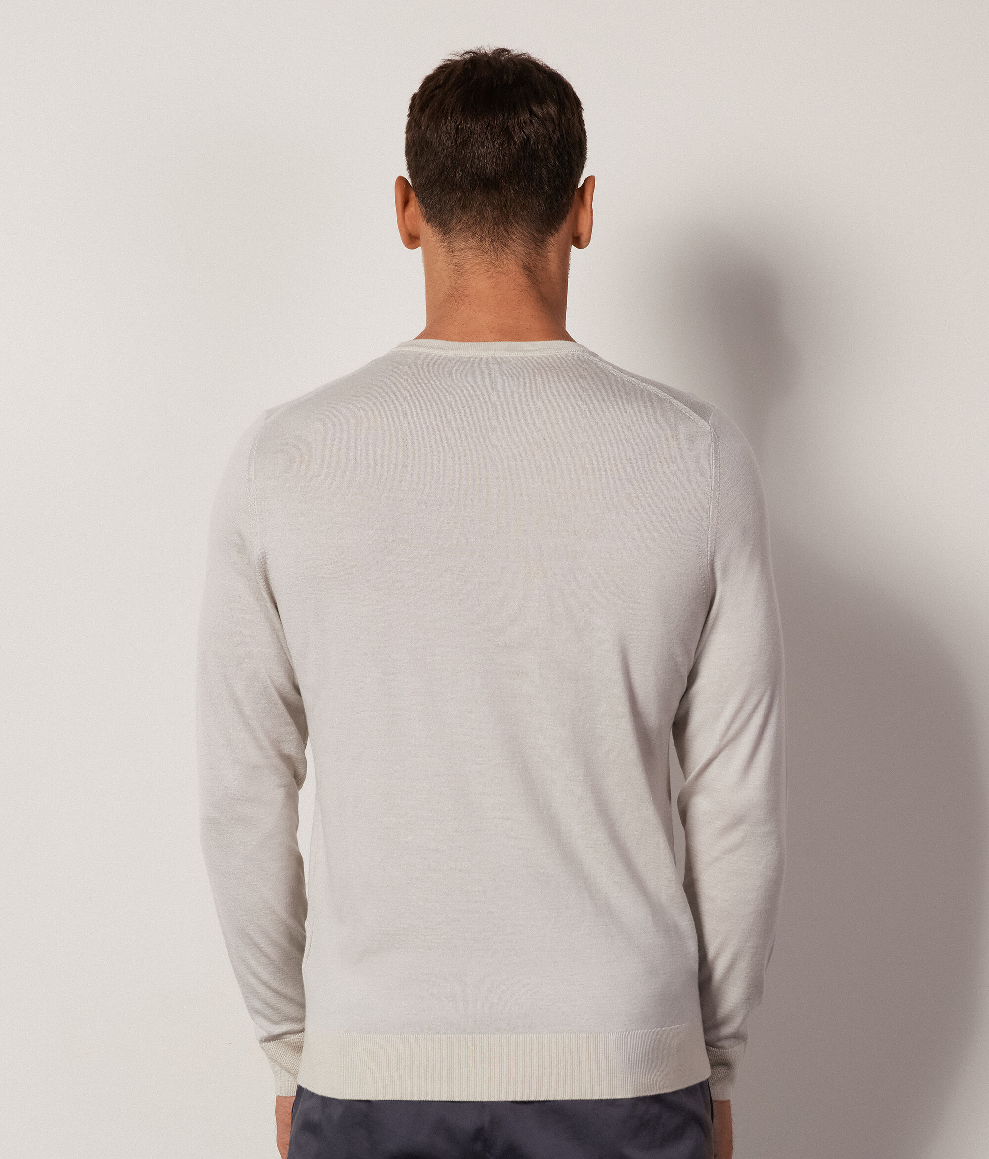 Pull à col rond en cachemire ultra-fin
