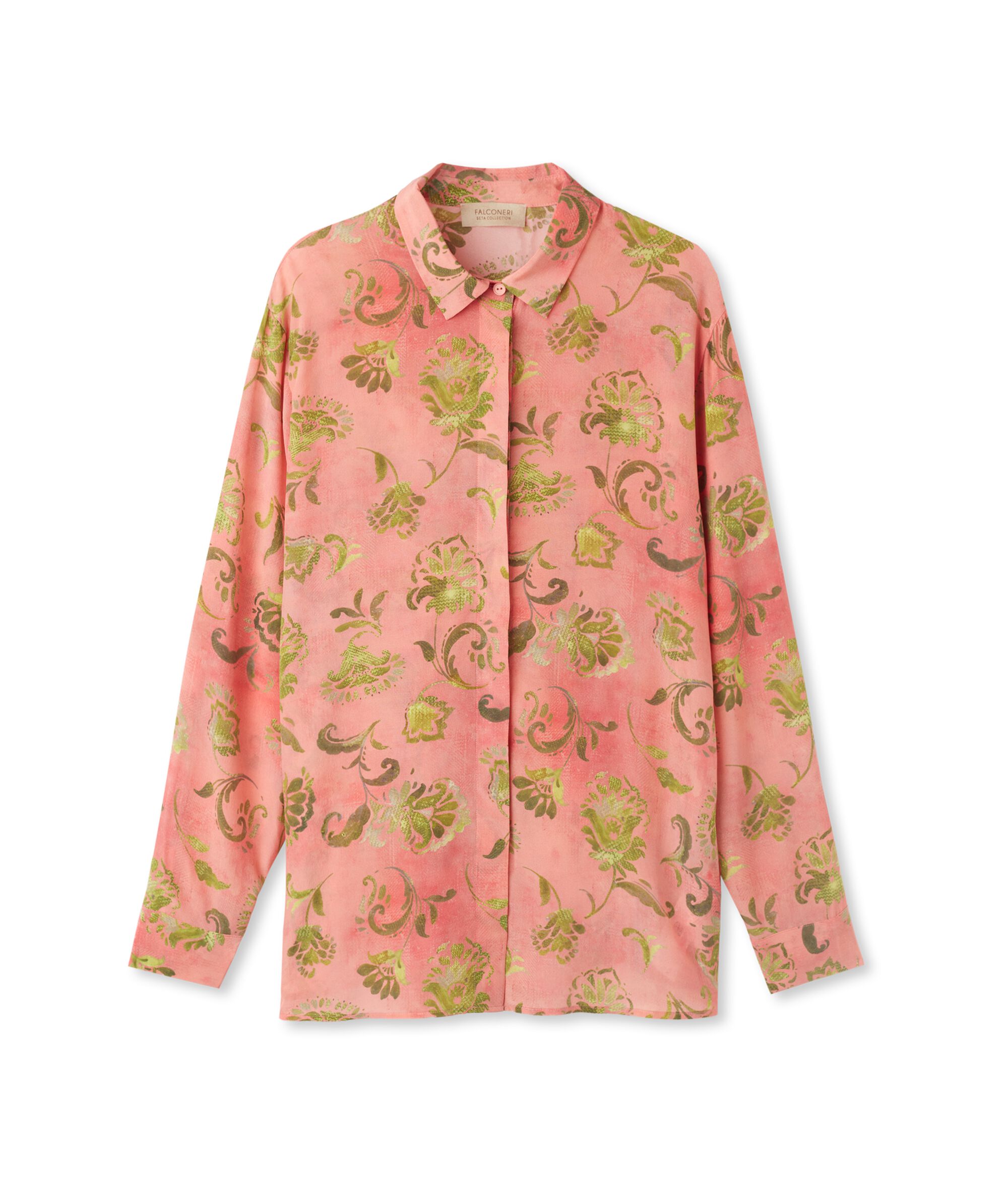 Camicia in Seta Stampata