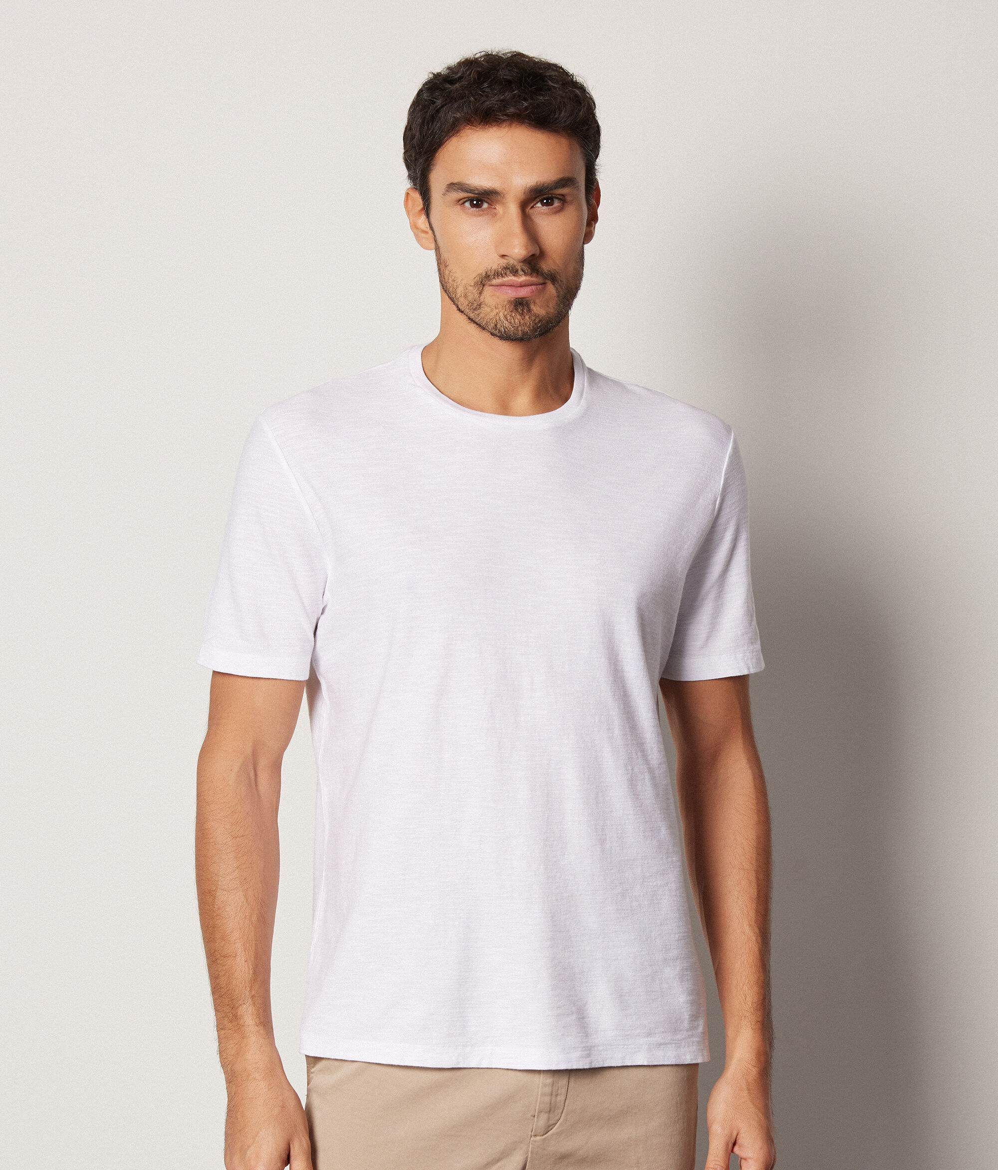 Slub Cotton T-Shirt Twist