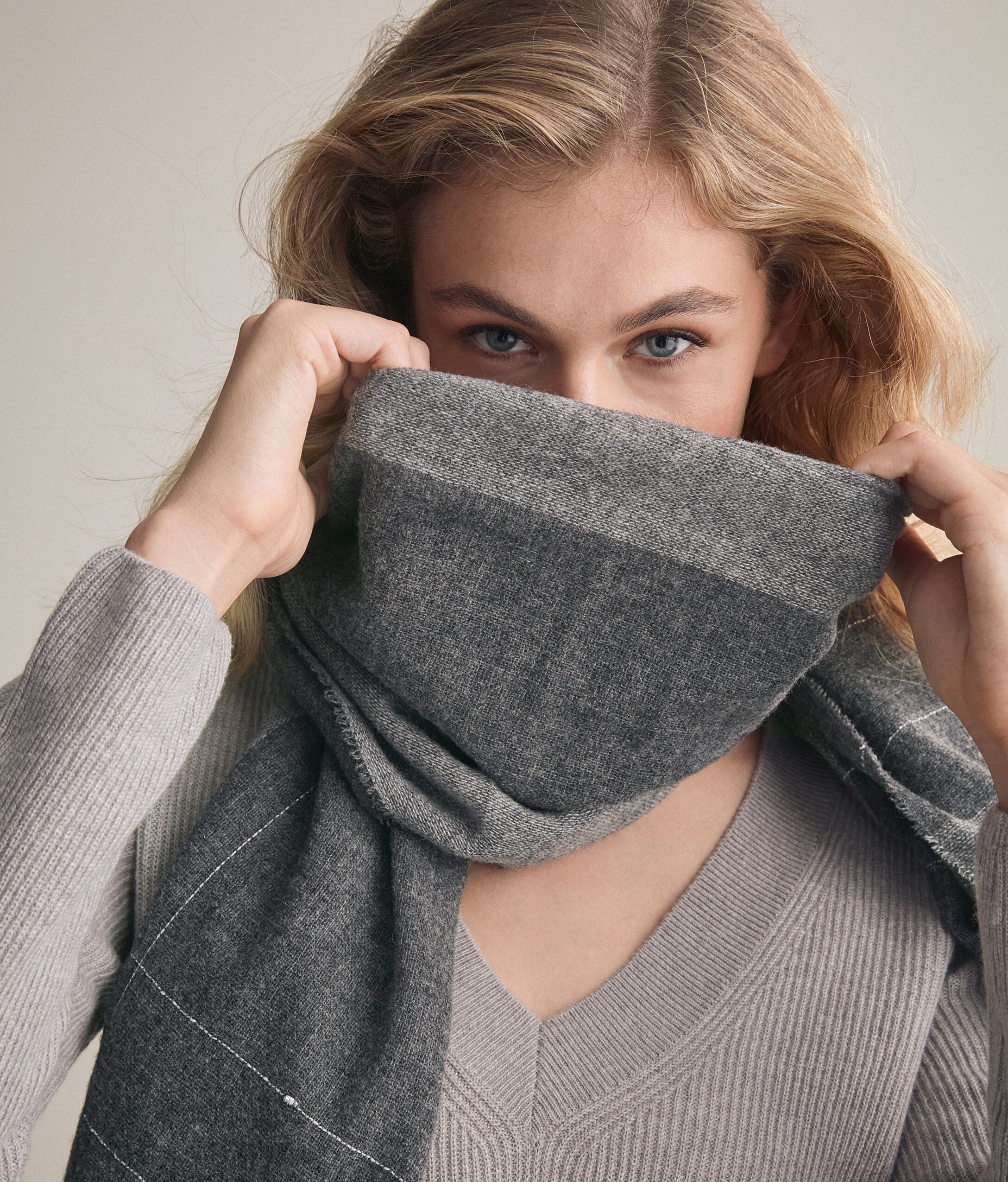 Écharpe Madras Laine