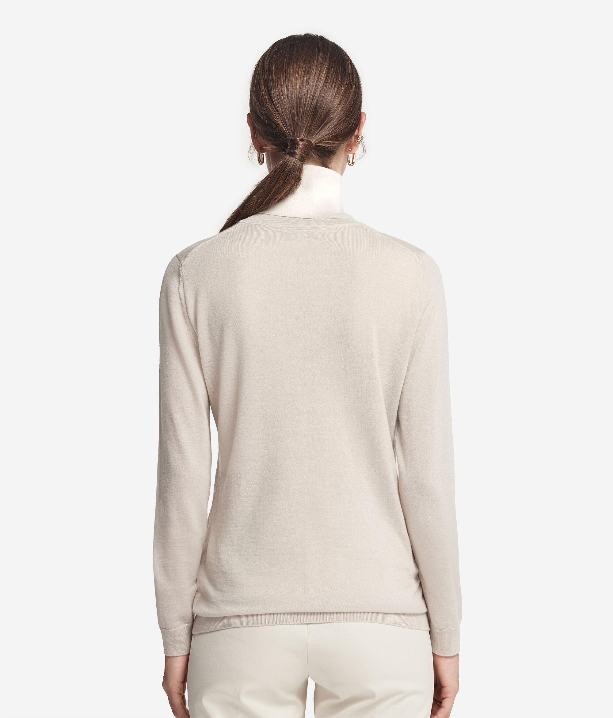 Pull à col roulé en cachemire ultra-fin
