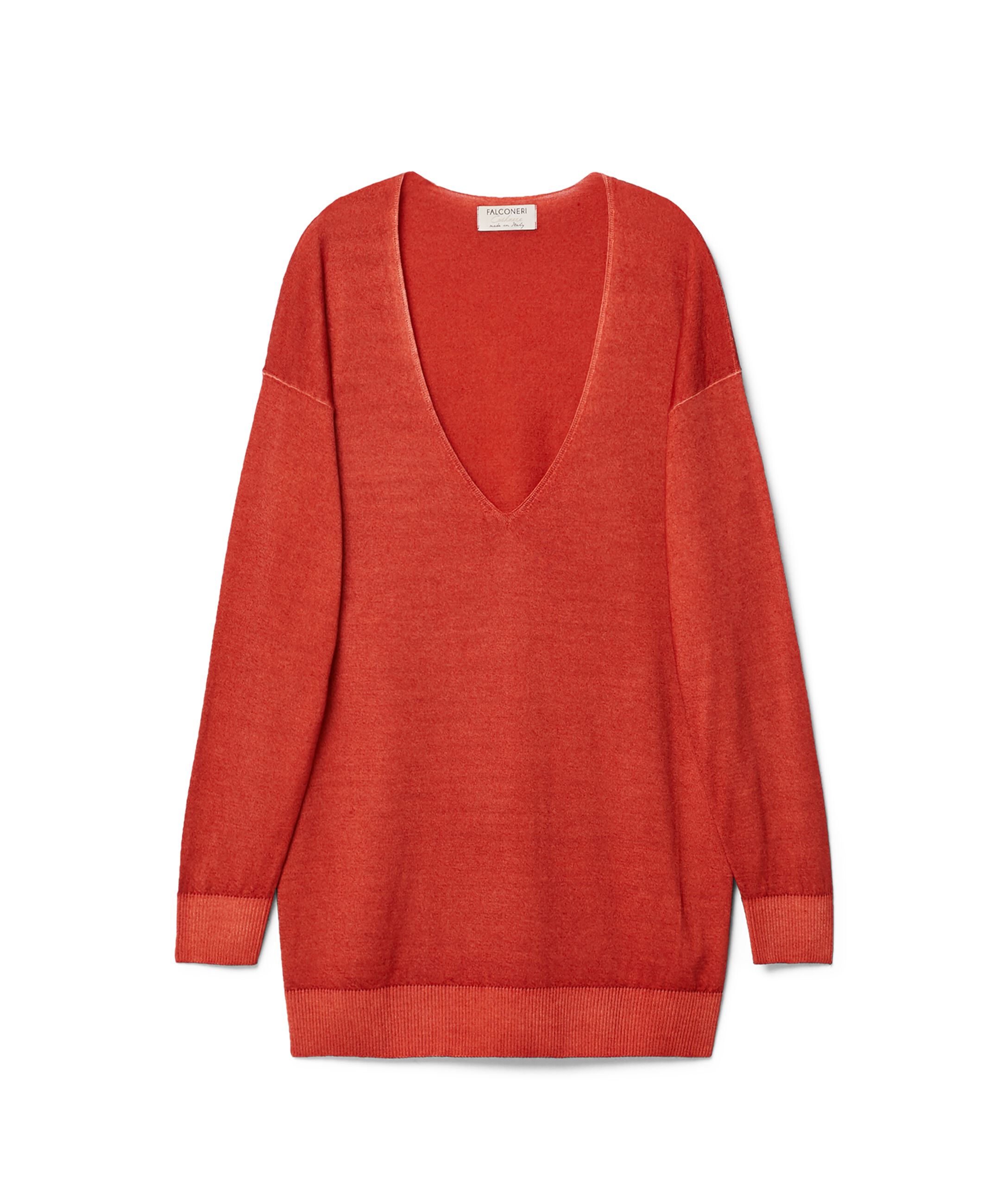 Ultrafine Cashmere Oversized V-neck Sweater