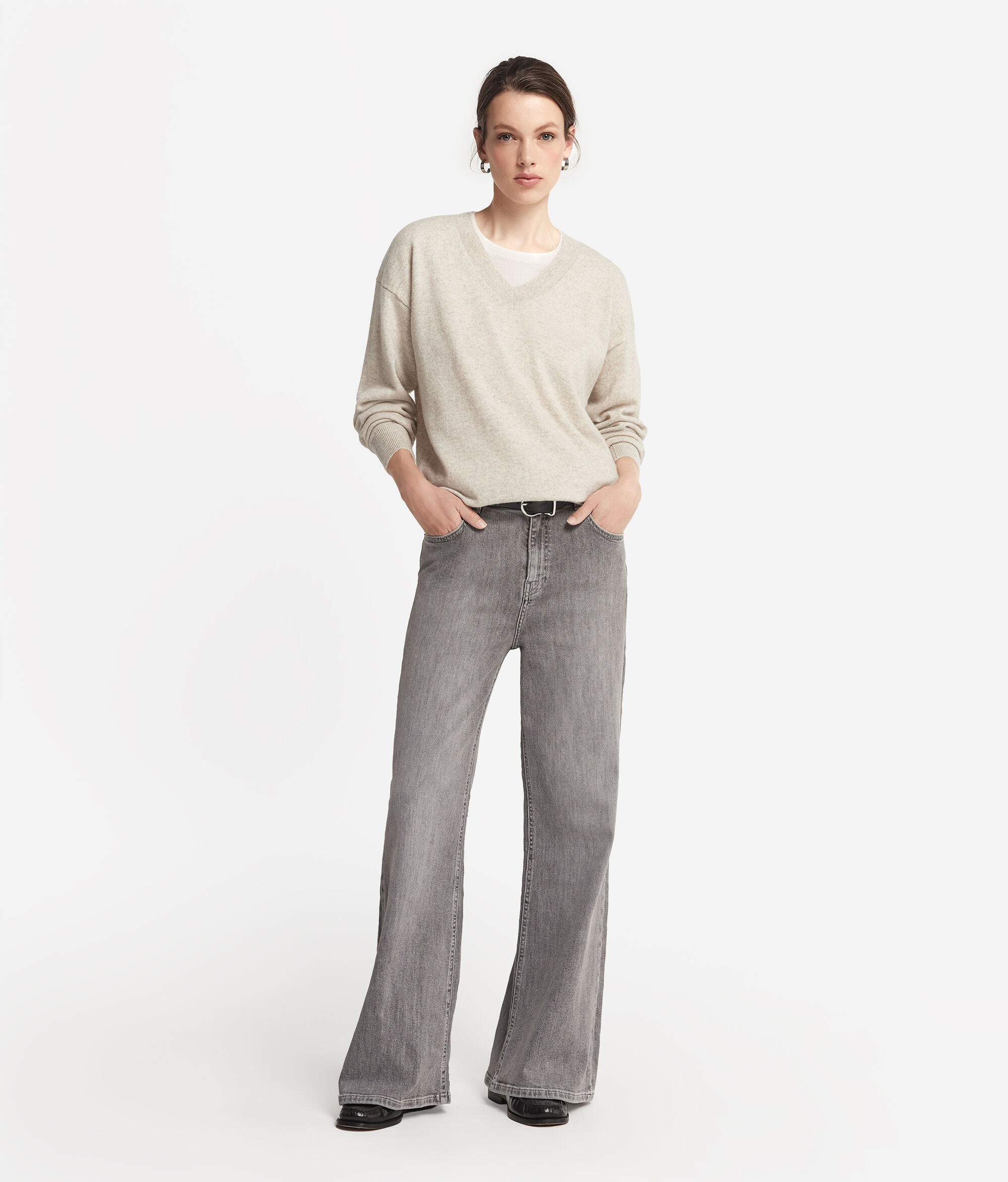 Maglia con Scollo a V in Cashmere Ultrasoft