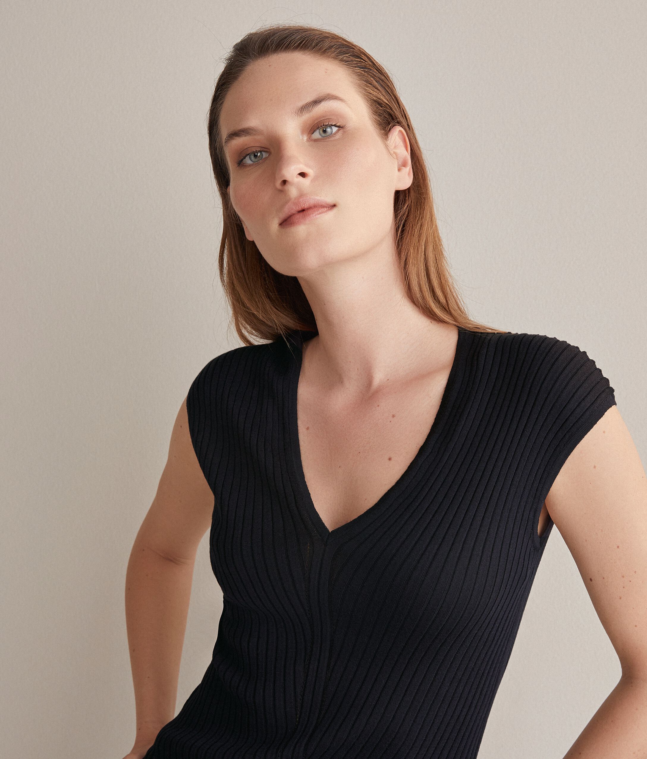 Maglia Costina Seta Cotone