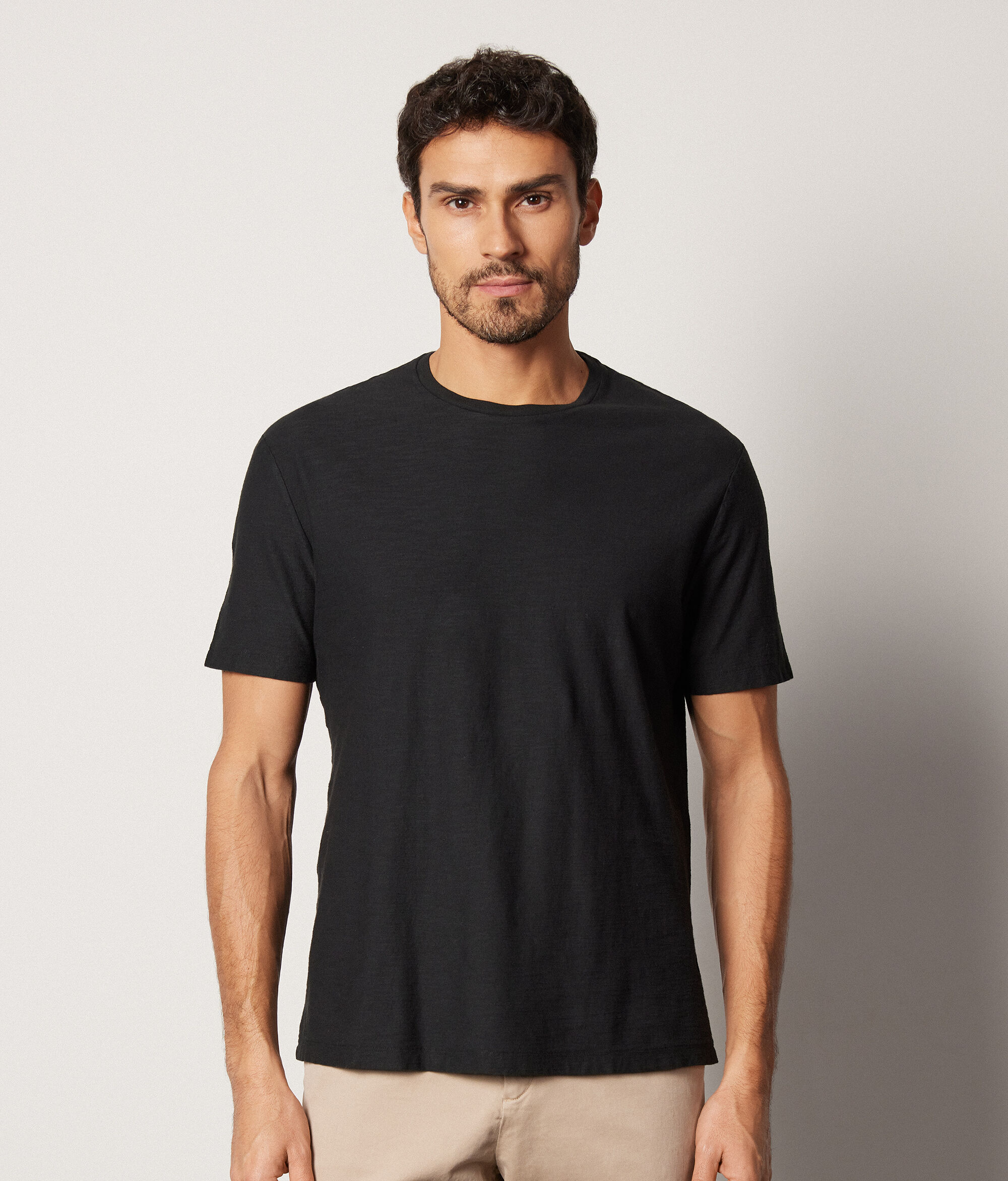 Camiseta de algodón retorcido