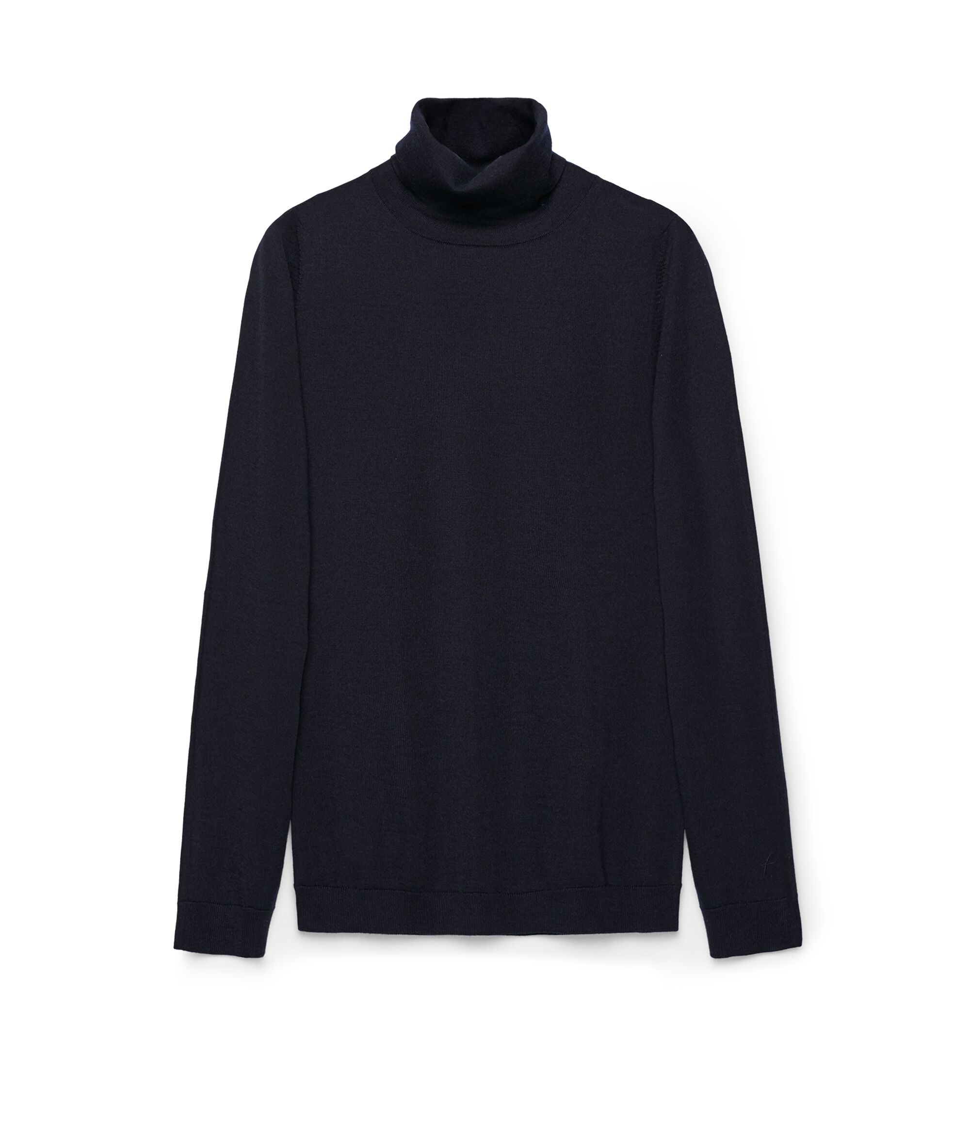 Pull à col roulé en cachemire ultra-fin Colore Bleu Marine